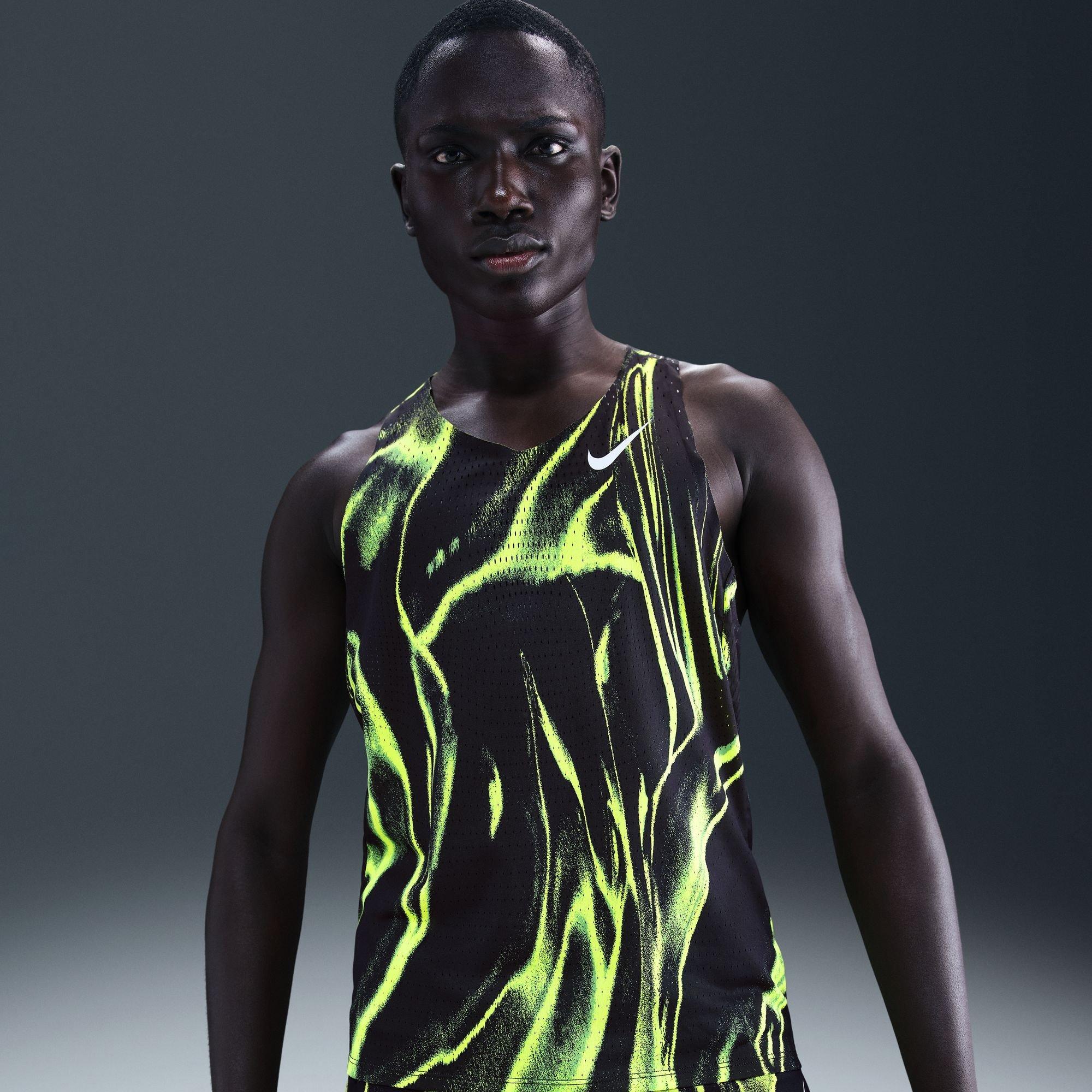Volt/White - Nike - AeroSwift Dri-FIT Elite Tank Top - 9