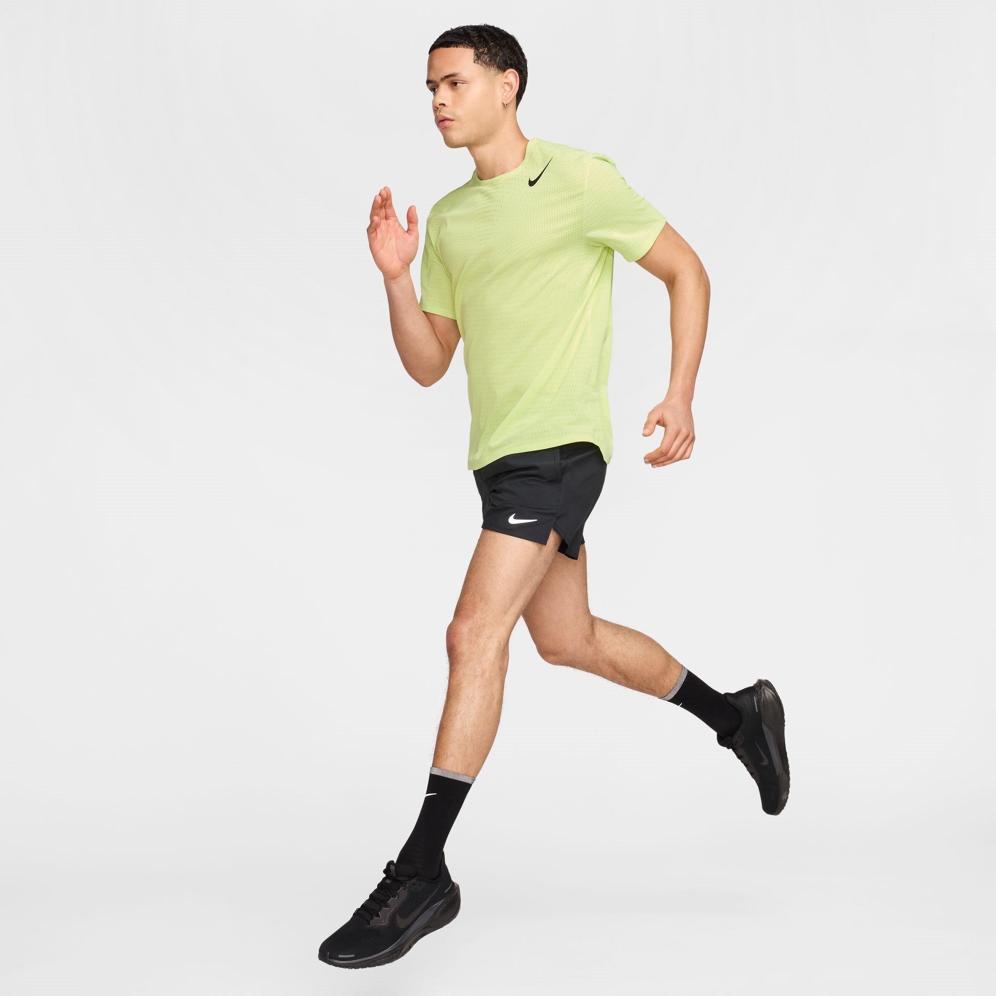 Citroen/Zwart - Nike - Aeroswift Short Sleeve Top Mens - 6