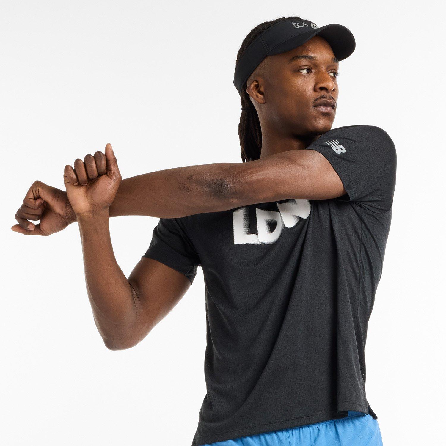 Zwarte Grafische - New Balance - Balance LDN Marathon Running Top Mens - 6