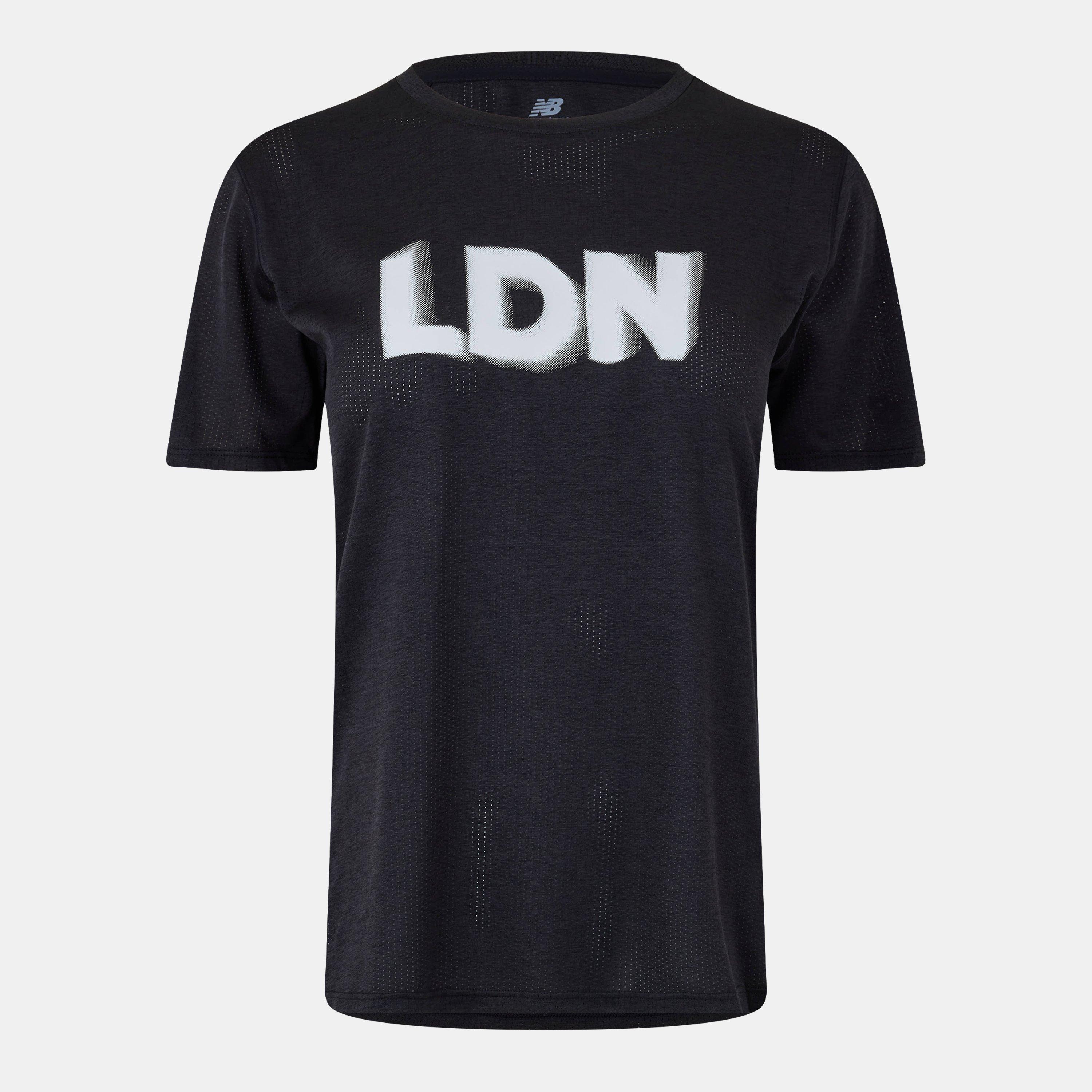 Black Graphic - New Balance - Athletics Running Top Womens - 1