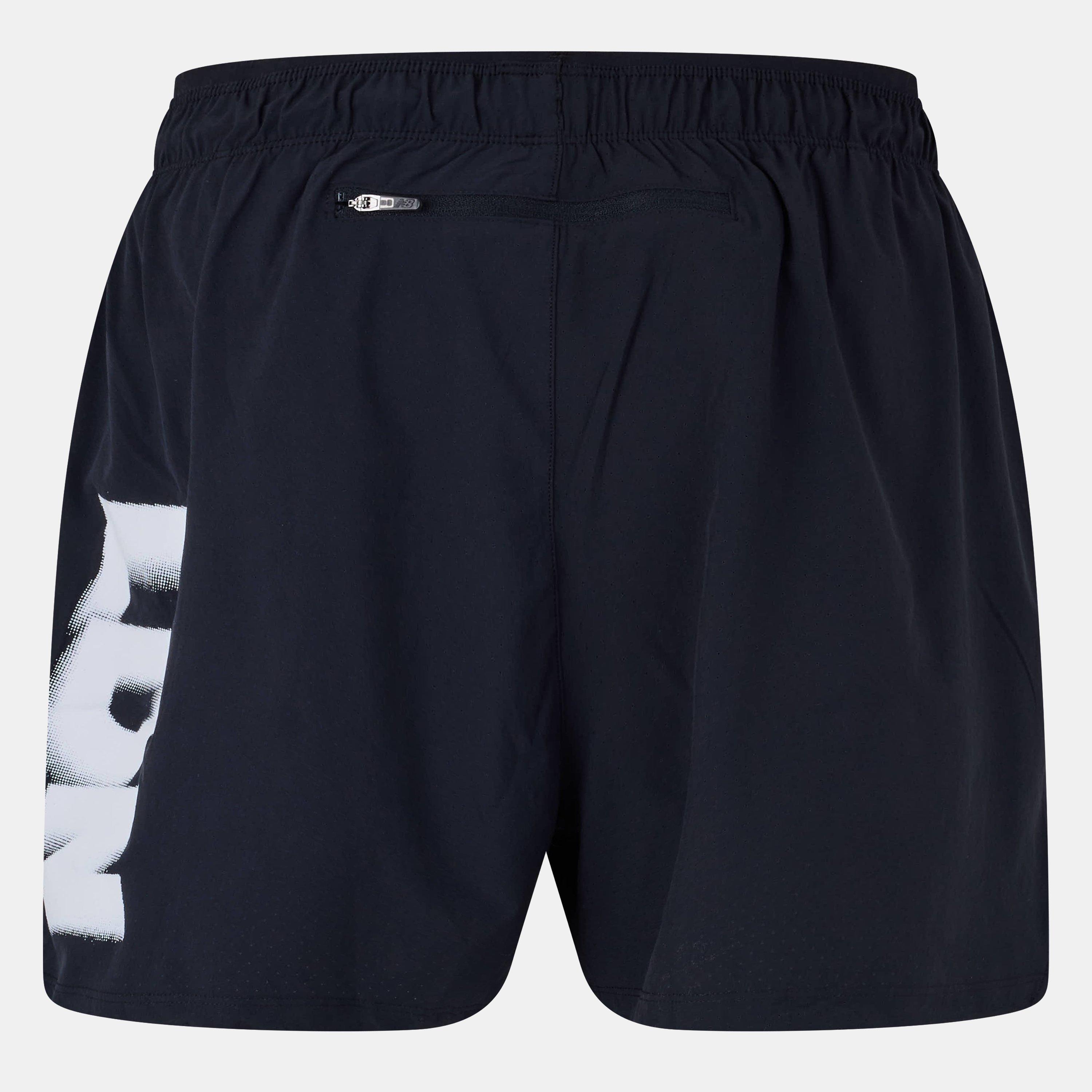 Zwarte Grafische - New Balance - Balance RC  5 Inch Running Short Mens - 2