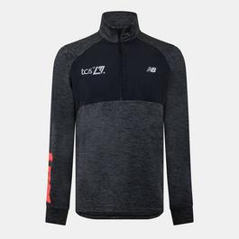 New Balance New Balance Ht Grd Q Zp Athlgrey Ag Smal Running Top Mens