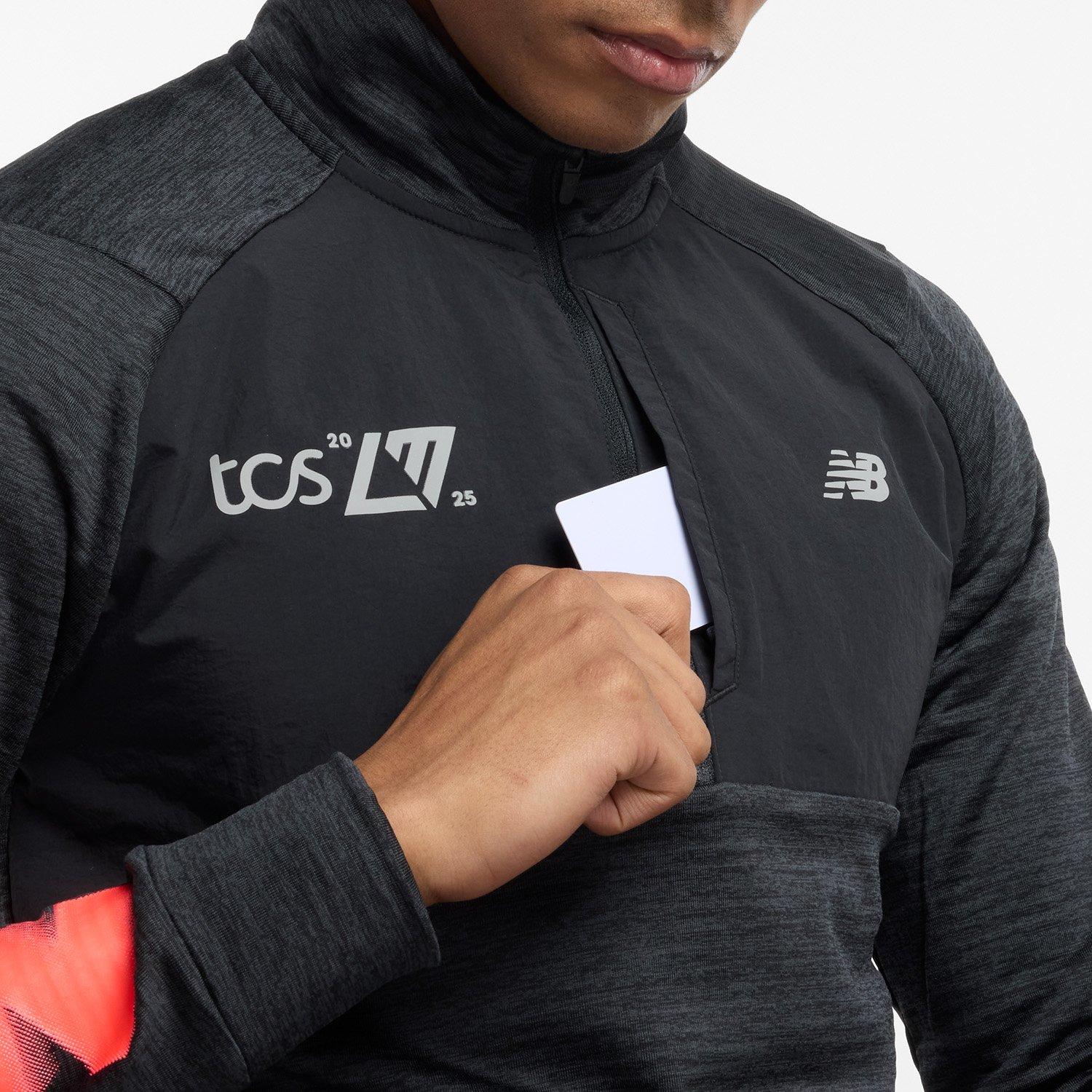 Grafica nera. - New Balance - Heat Grid Long-Sleeve Performance Running Top - 5