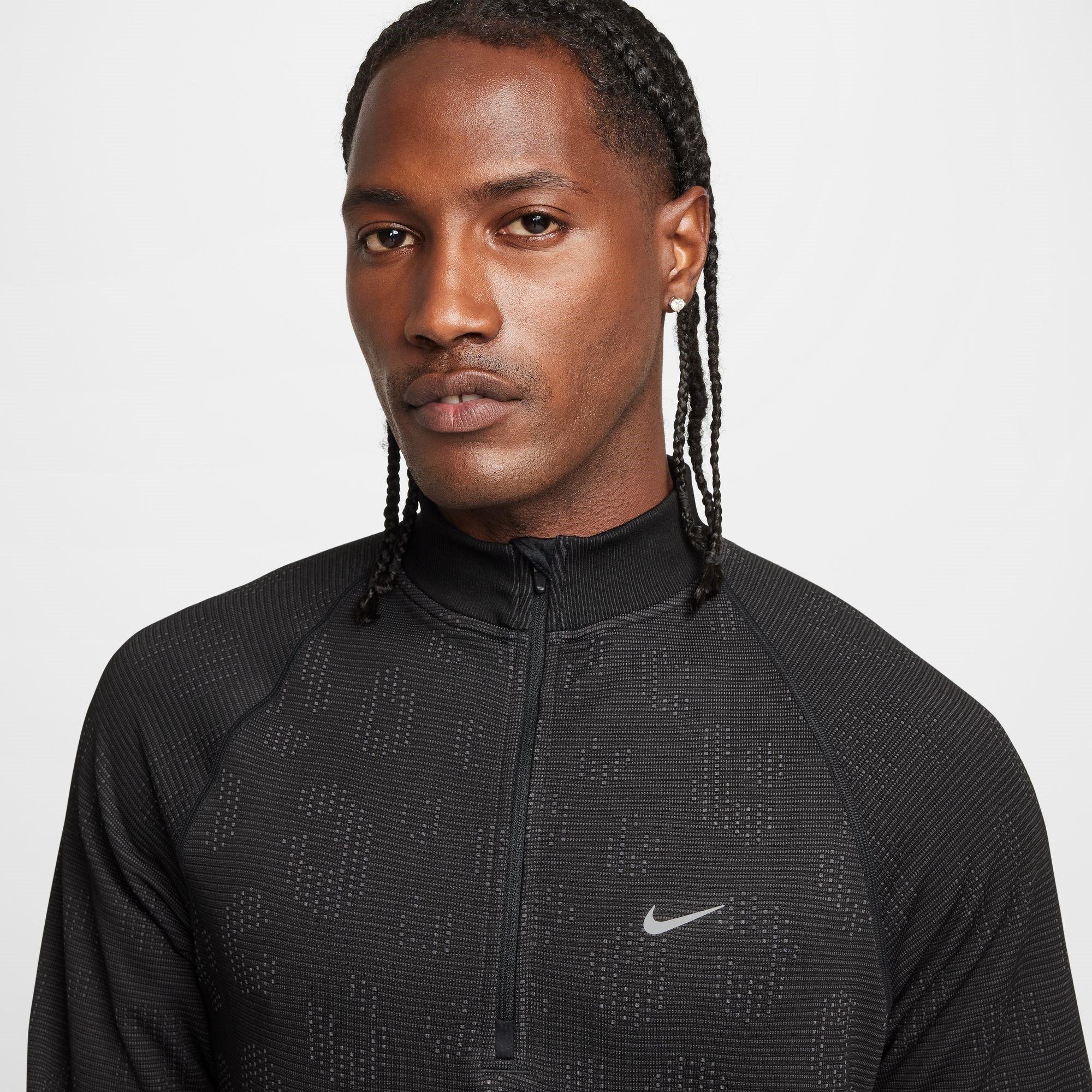 Black/Iron - Nike - Pinnacle Running Division Half Zip Top - 3