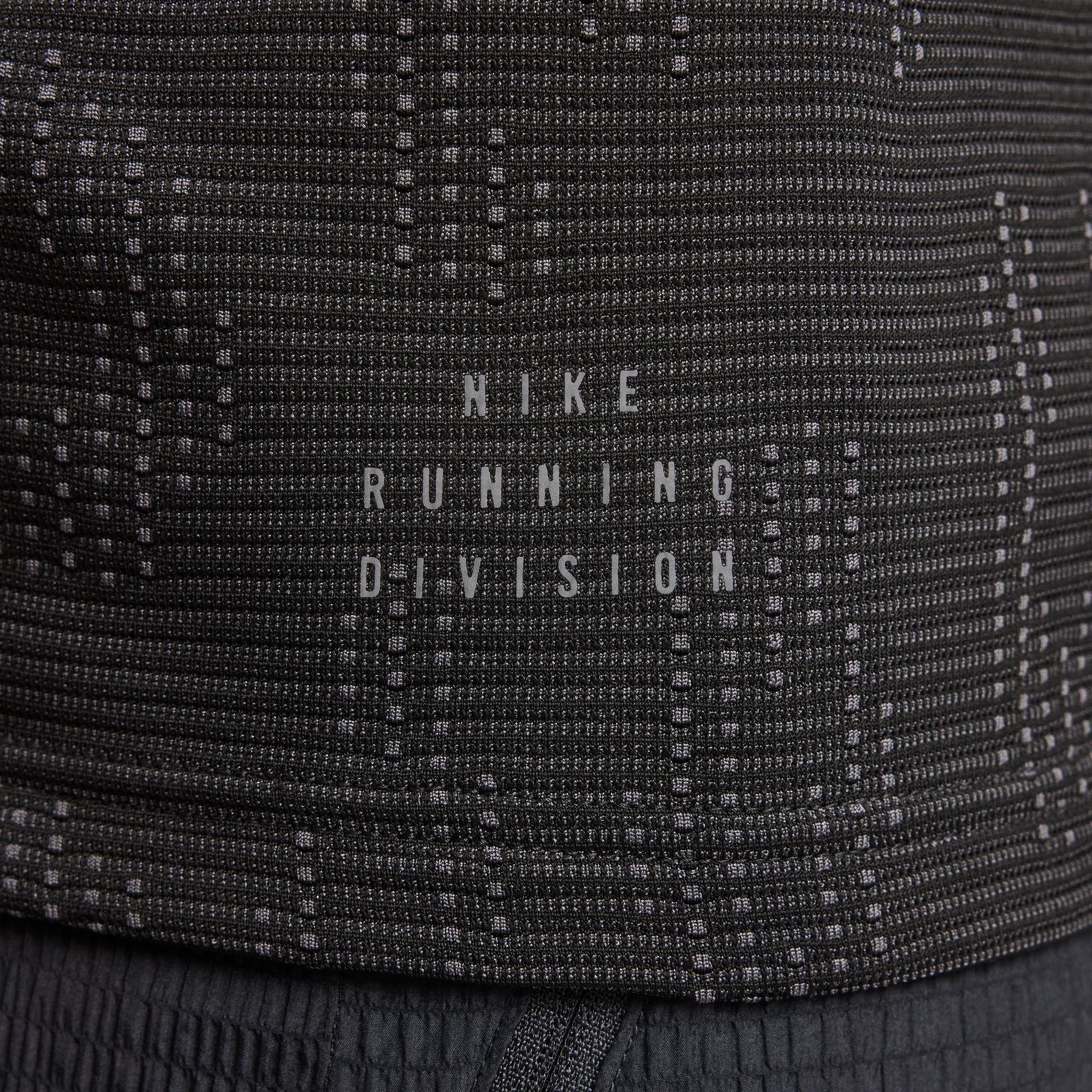 Black/Iron - Nike - Pinnacle Running Division Half Zip Top - 6