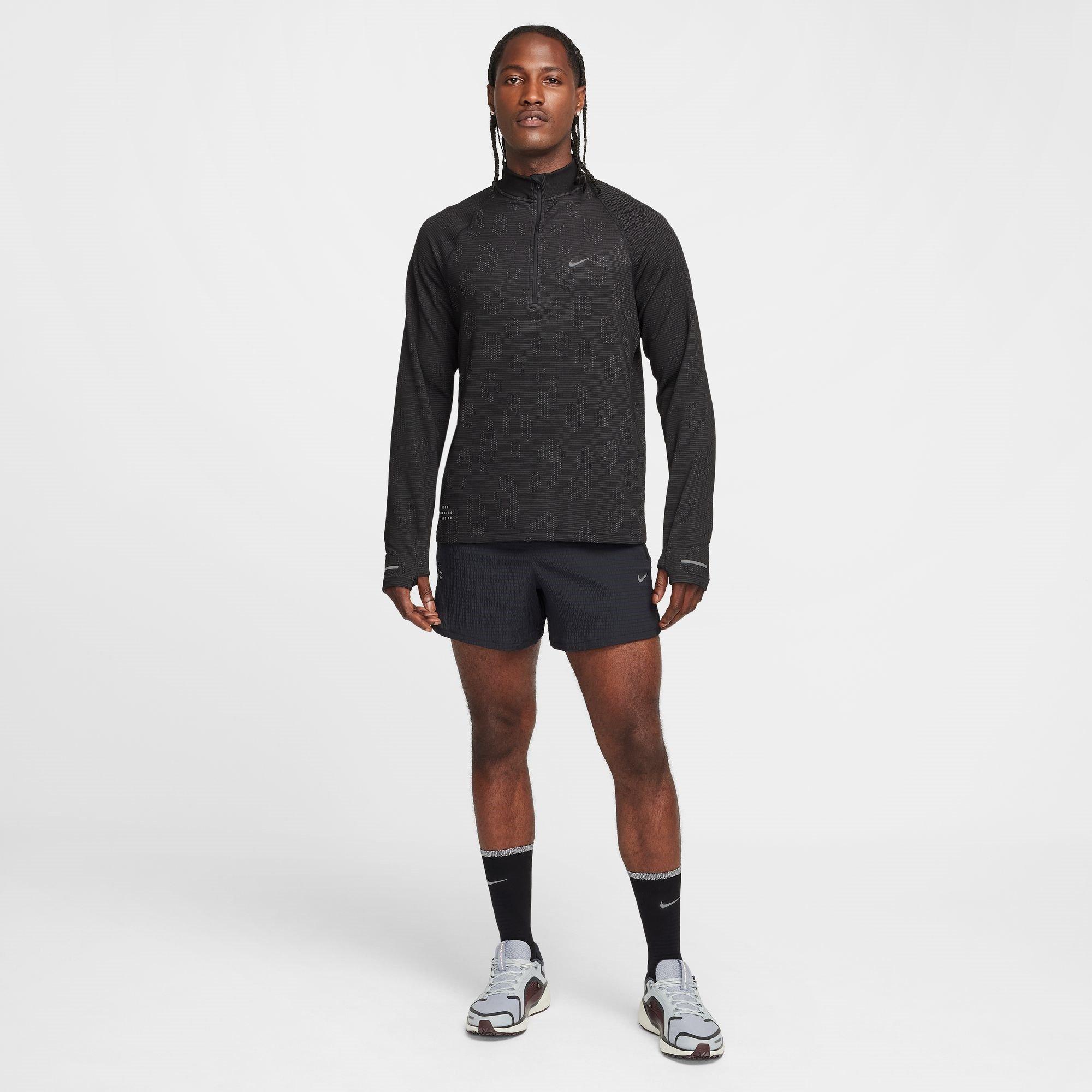 Black/Iron - Nike - Pinnacle Running Division Half Zip Top - 8