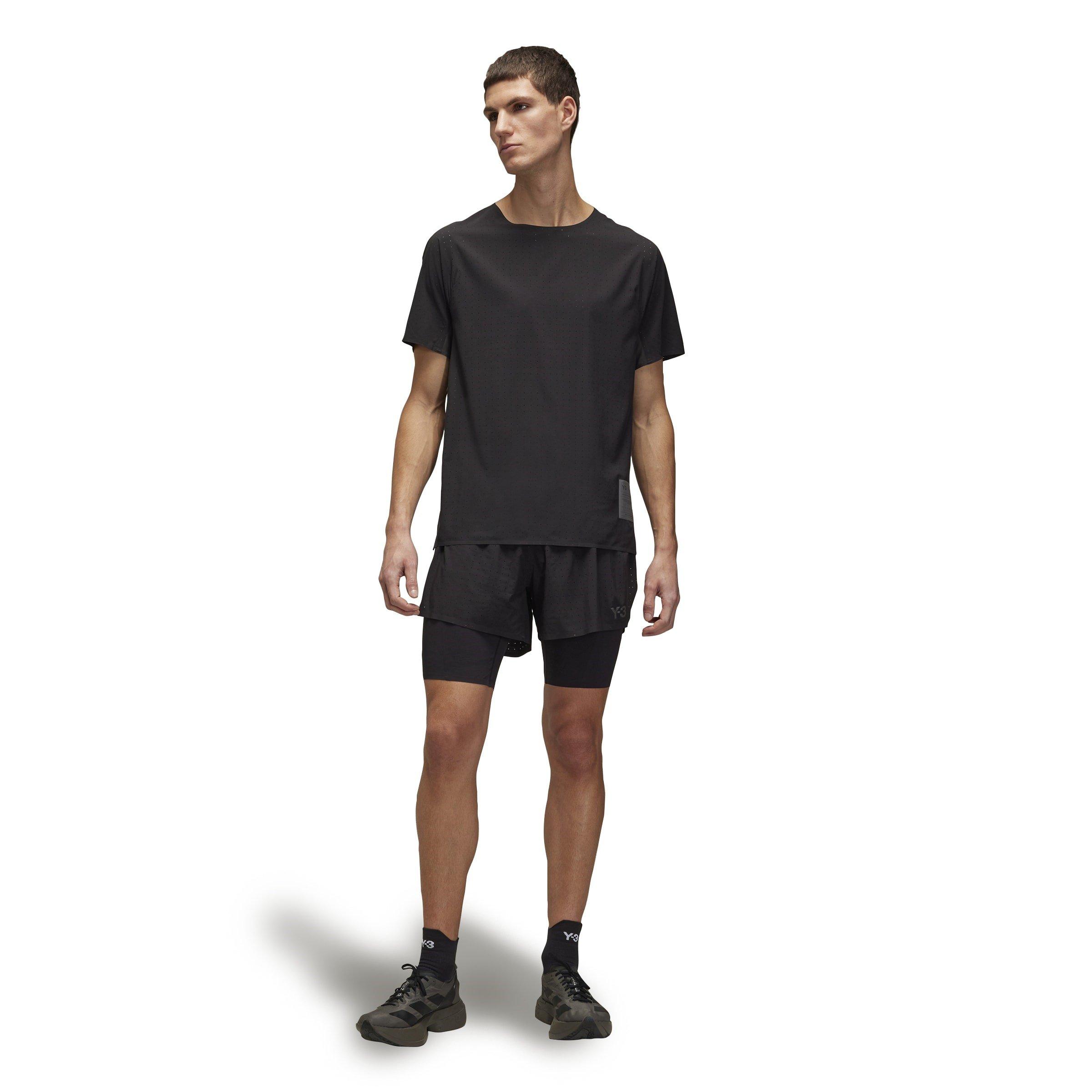 Black - Y3 - Men's Short-Sleeve Performance Running Top - 3