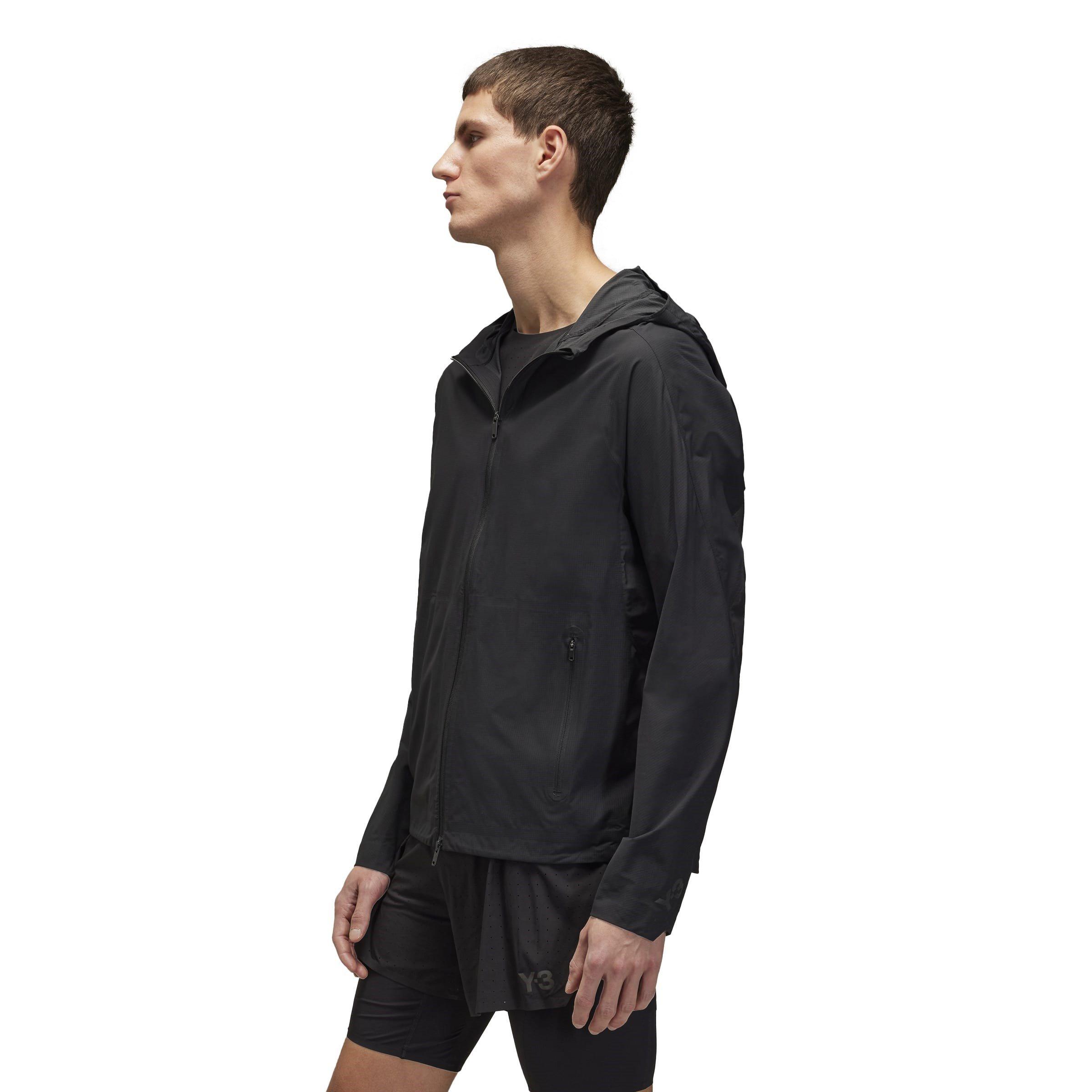 Black - Y3 - Men's Technical Performance Running Jacket - 4