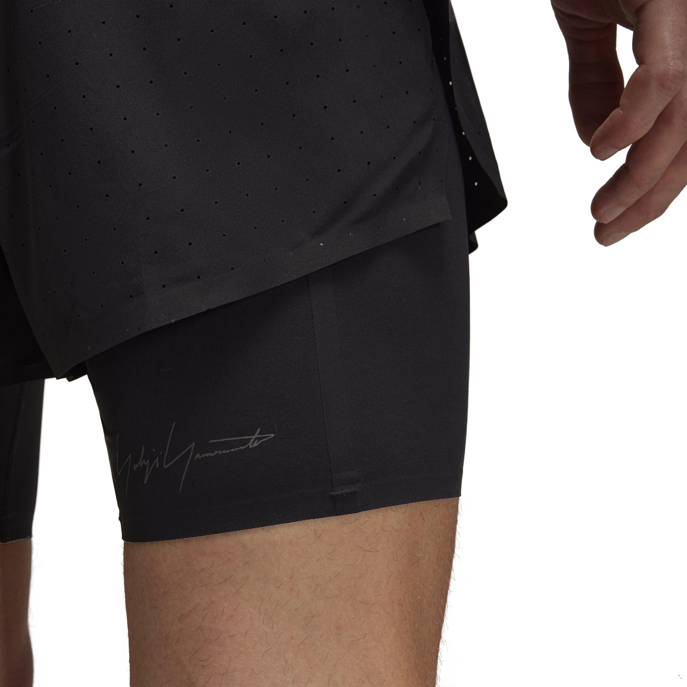 Black - Y3 - Running Shorts + Tights - 7