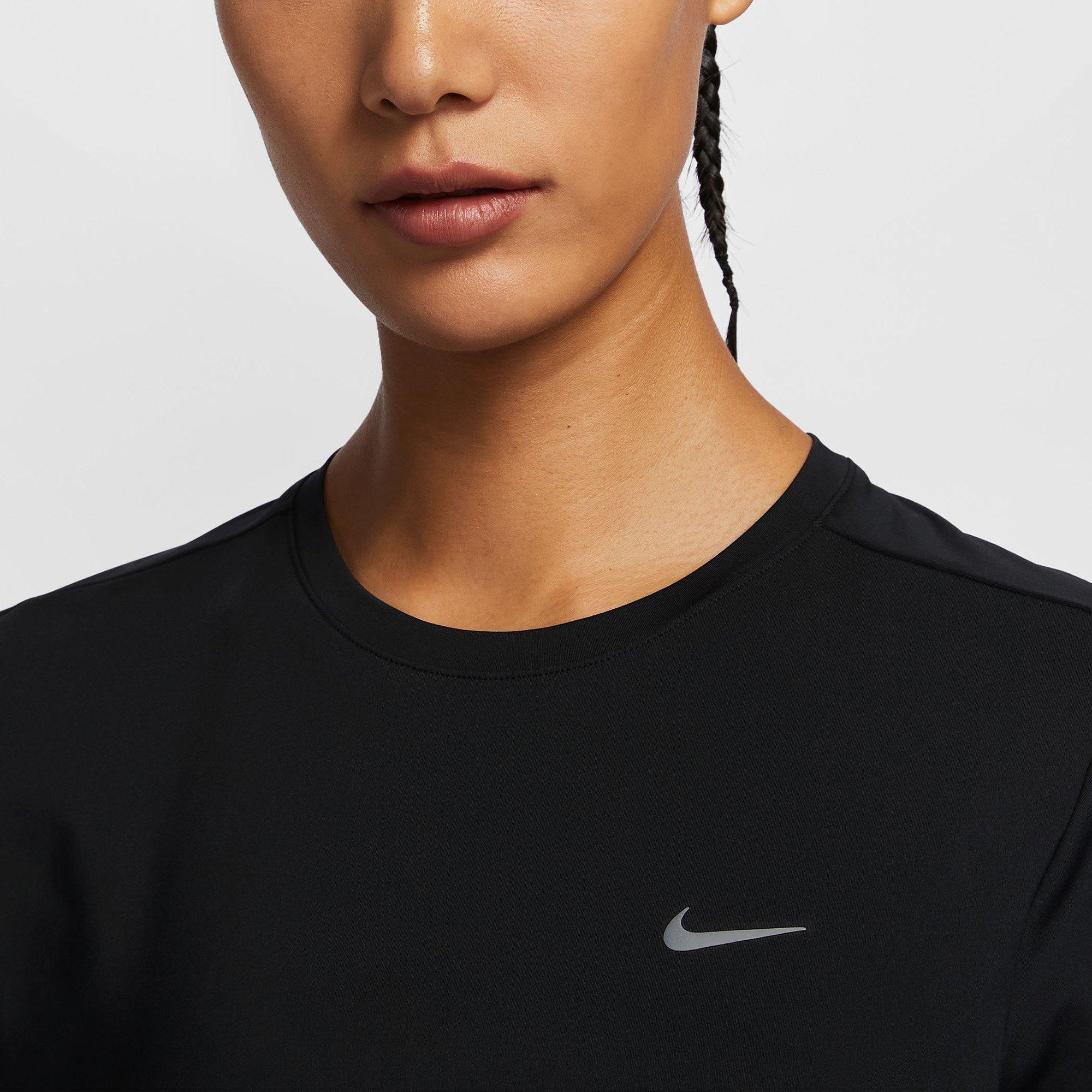 Black/R.Silver - Nike - Nike Swift Womens Dri-FIT Running T-Shirt - 3