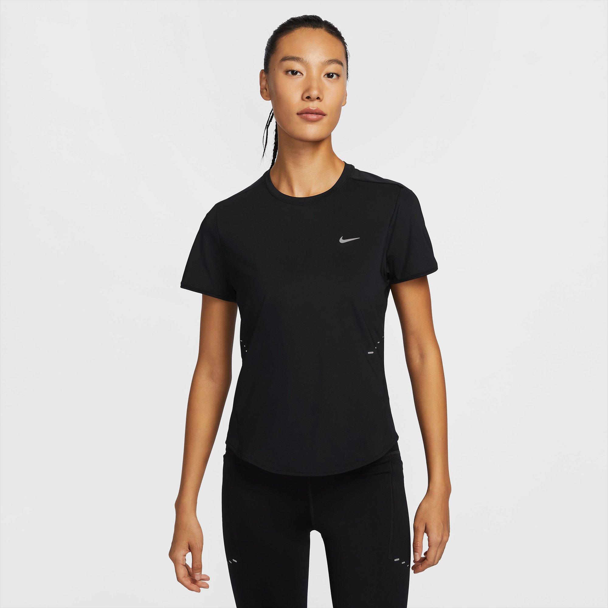 Black/R.Silver - Nike - Nike Swift Womens Dri-FIT Running T-Shirt - 9