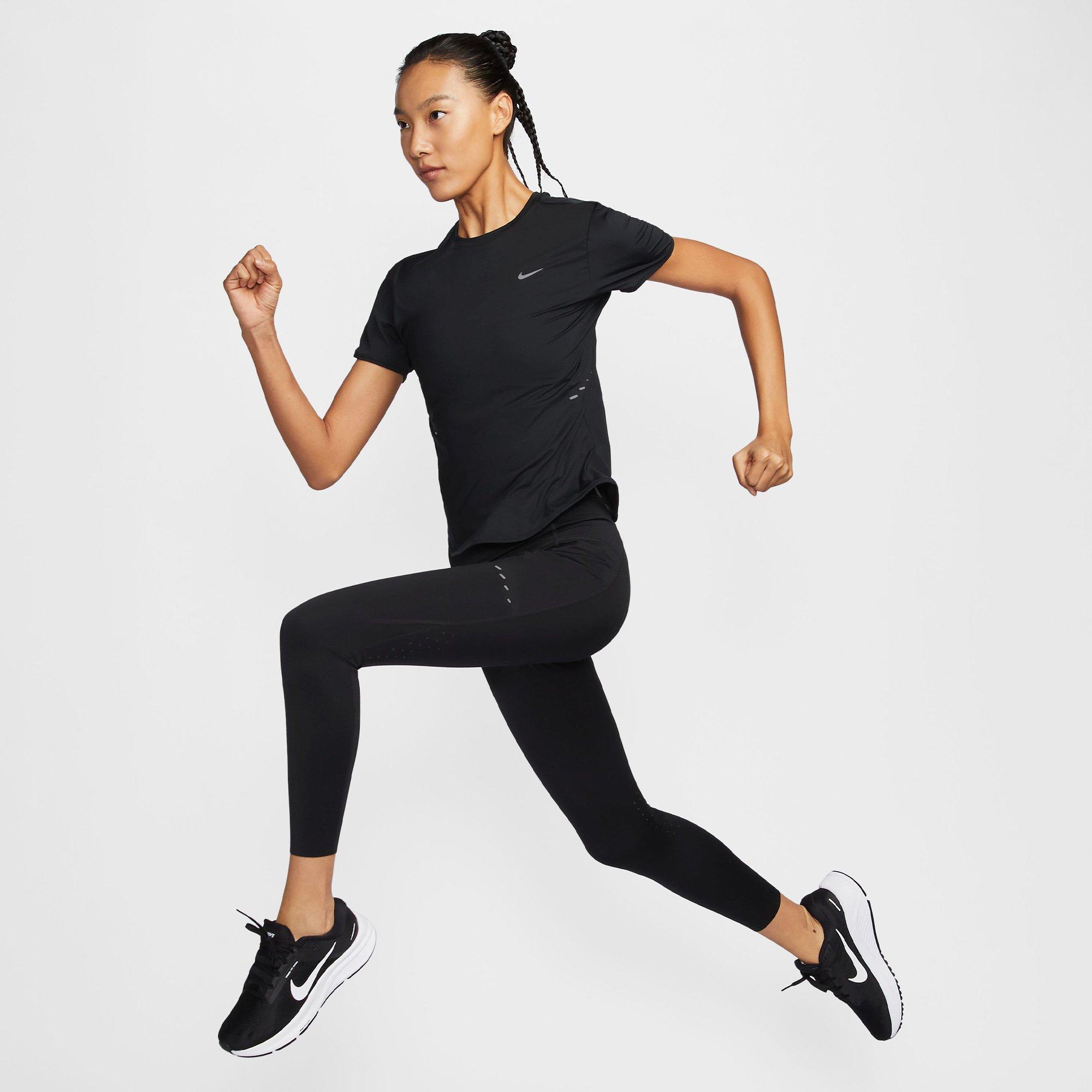 Black/R.Silver - Nike - Nike Swift Womens Dri-FIT Running T-Shirt - 10