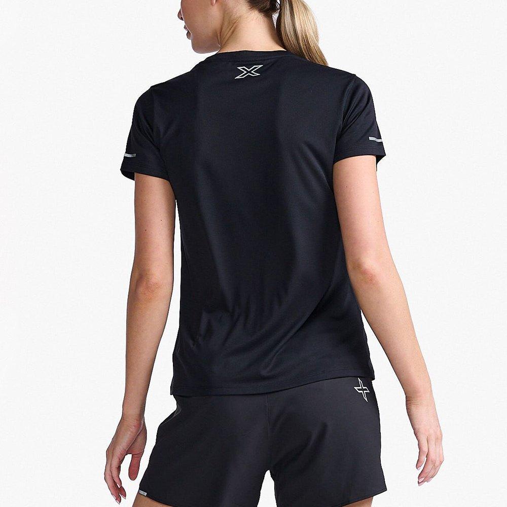 Black/Silver - 2XU - 2XU Aero Womens Performance T Shirt - 2