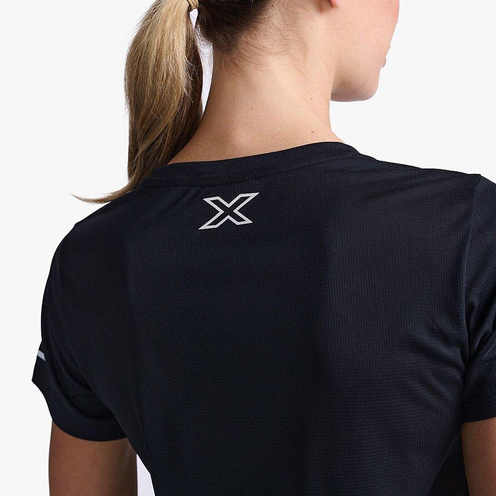 Black/Silver - 2XU - 2XU Aero Womens Performance T Shirt - 4