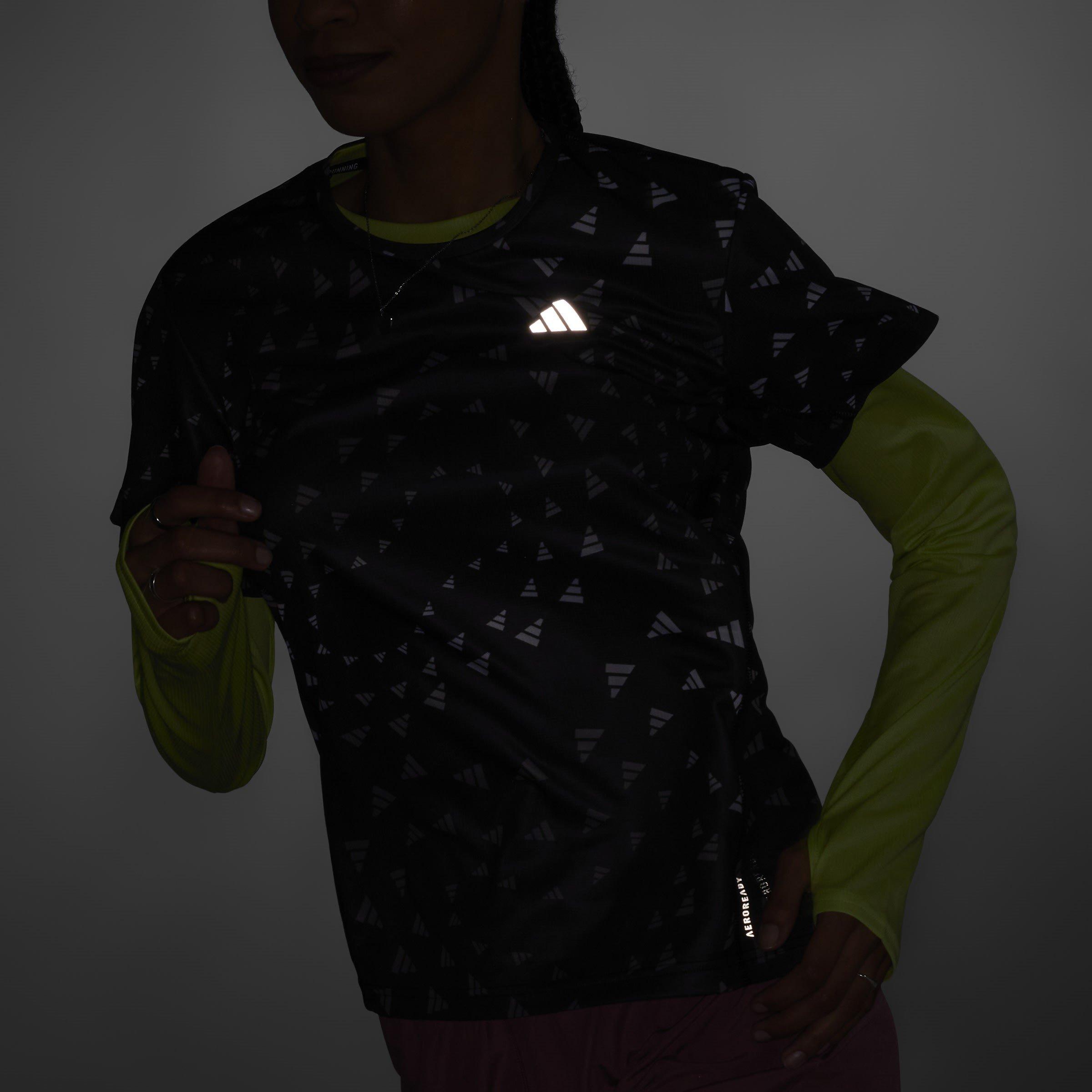 Black/White - adidas - Run It Brand Love Womens Performance T Shirt - 14