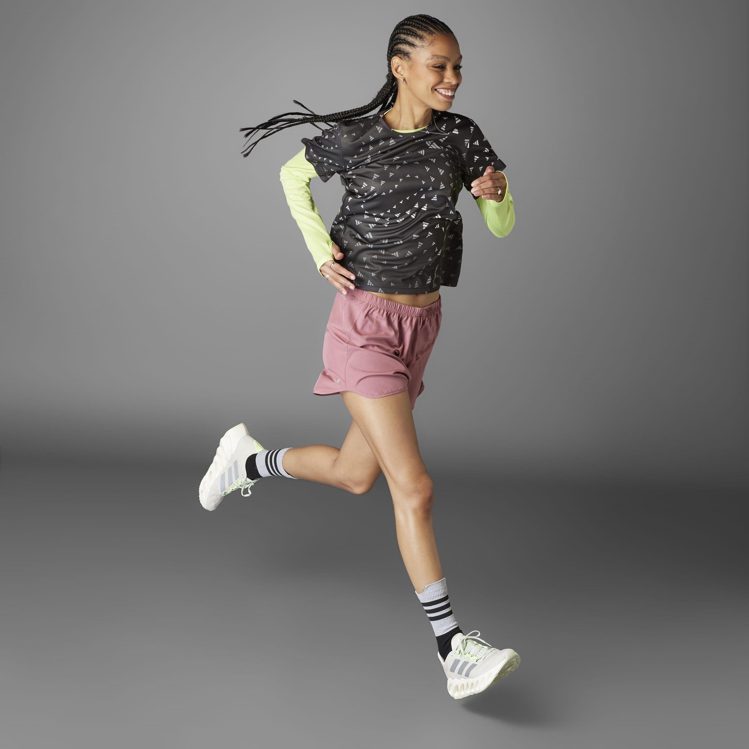 Black/White - adidas - Run It Brand Love Womens Performance T Shirt - 9