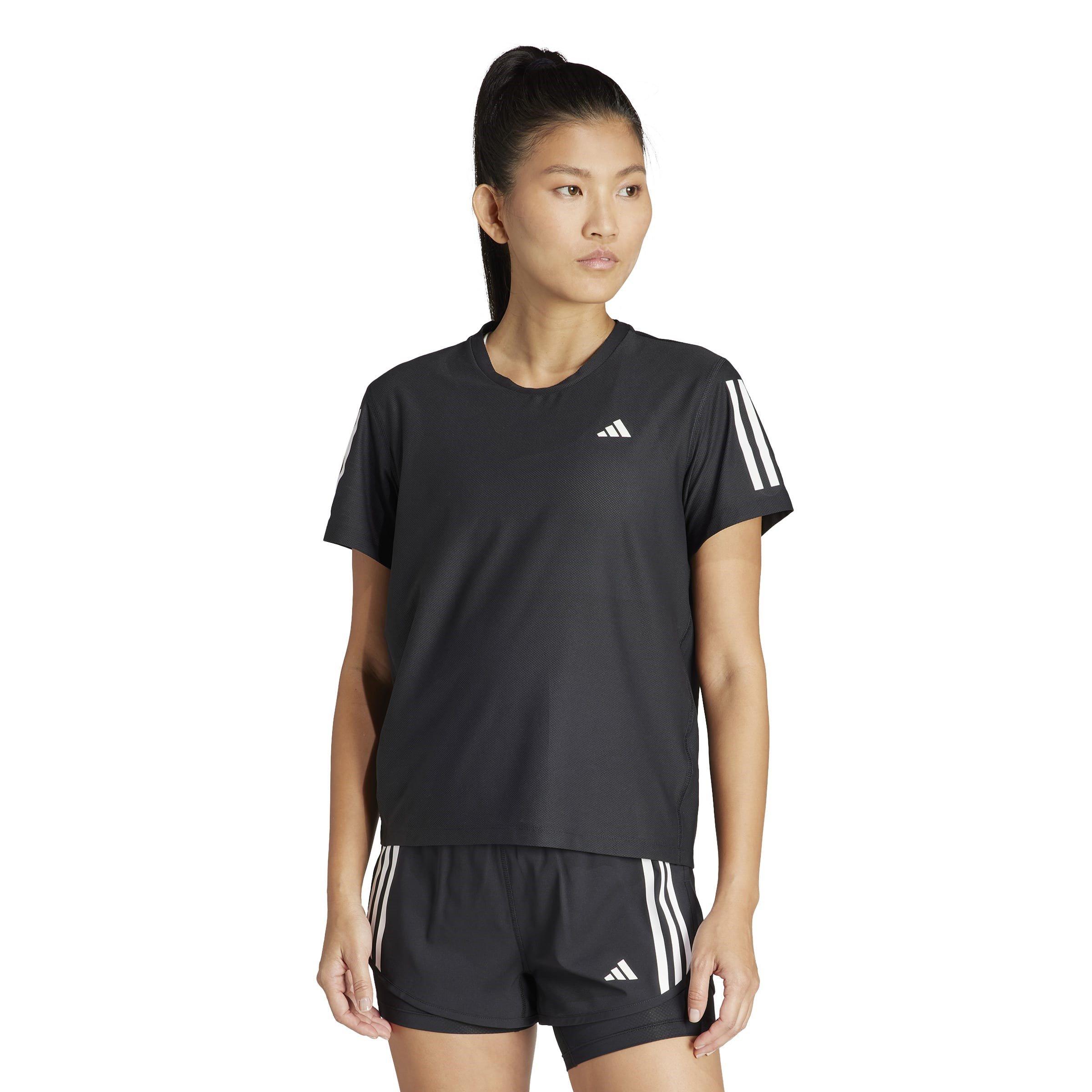 Black - adidas - Own The Run Womens Performance T Shirt - 2