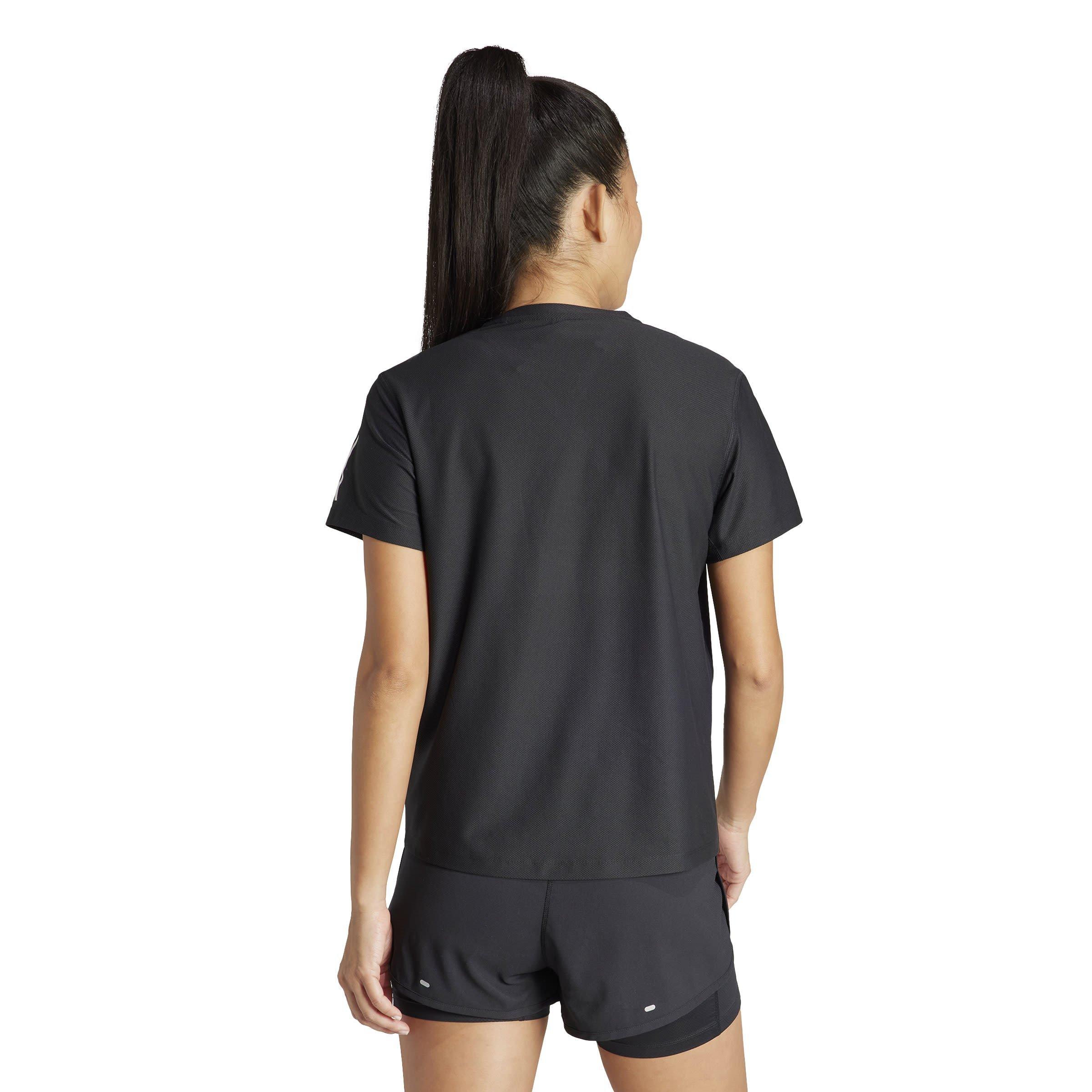 Black - adidas - Own The Run Womens Performance T Shirt - 3
