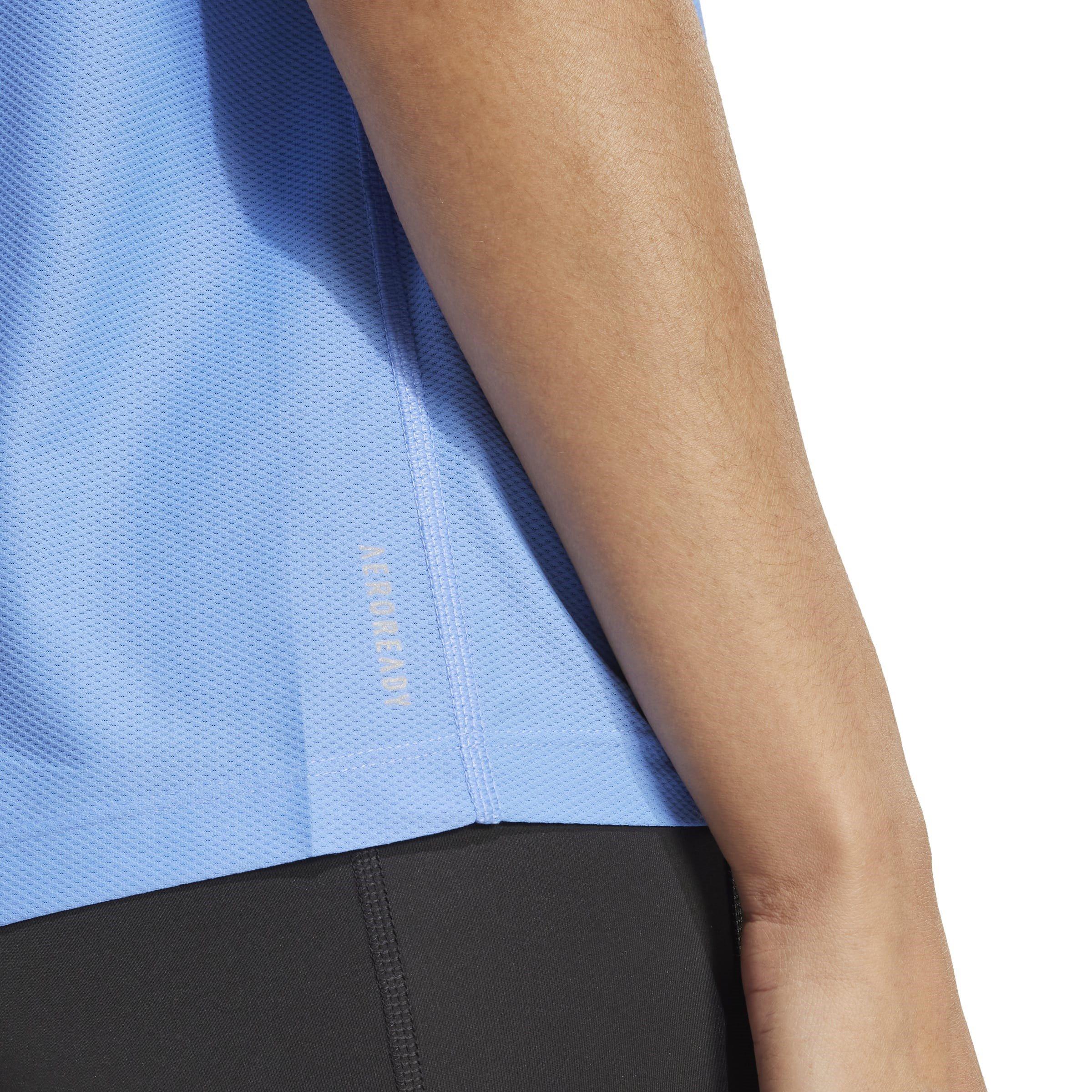 Blue Fusion - adidas - Own The Run Womens Performance T Shirt - 5