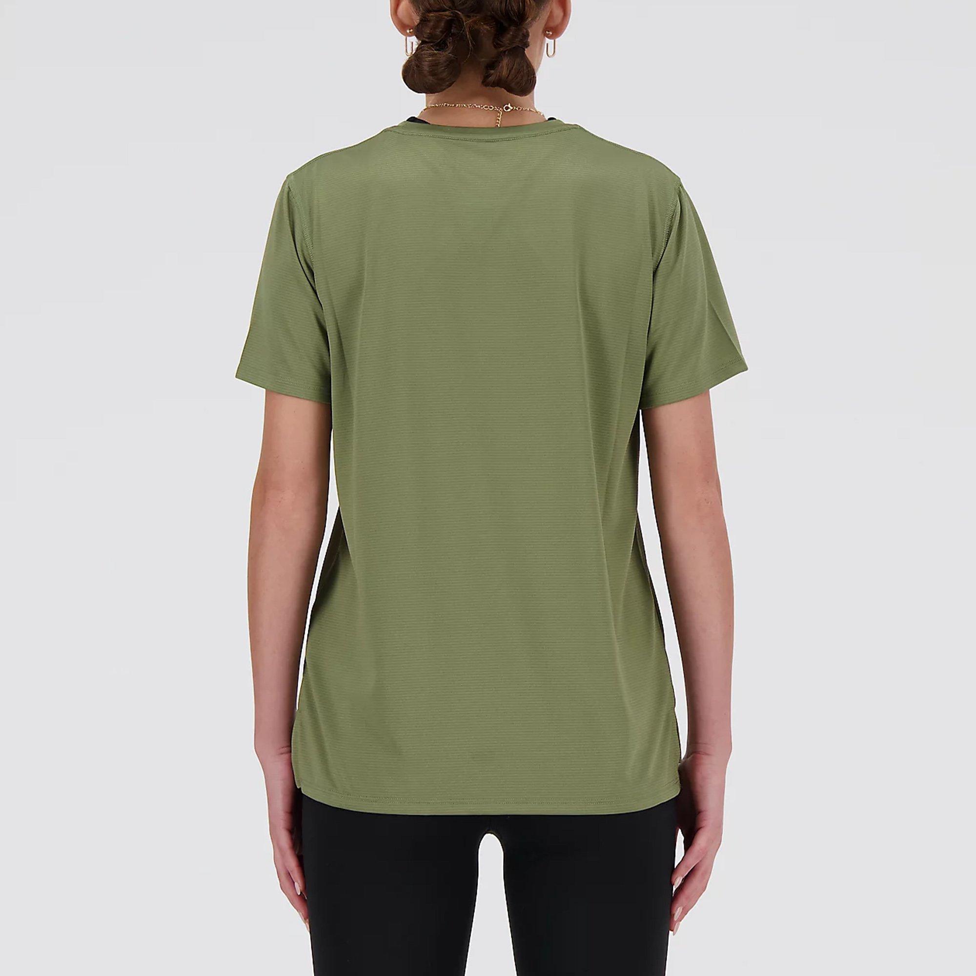 Olive Green - New Balance - Sport Essentials Womens Performance T Shirt - 2
