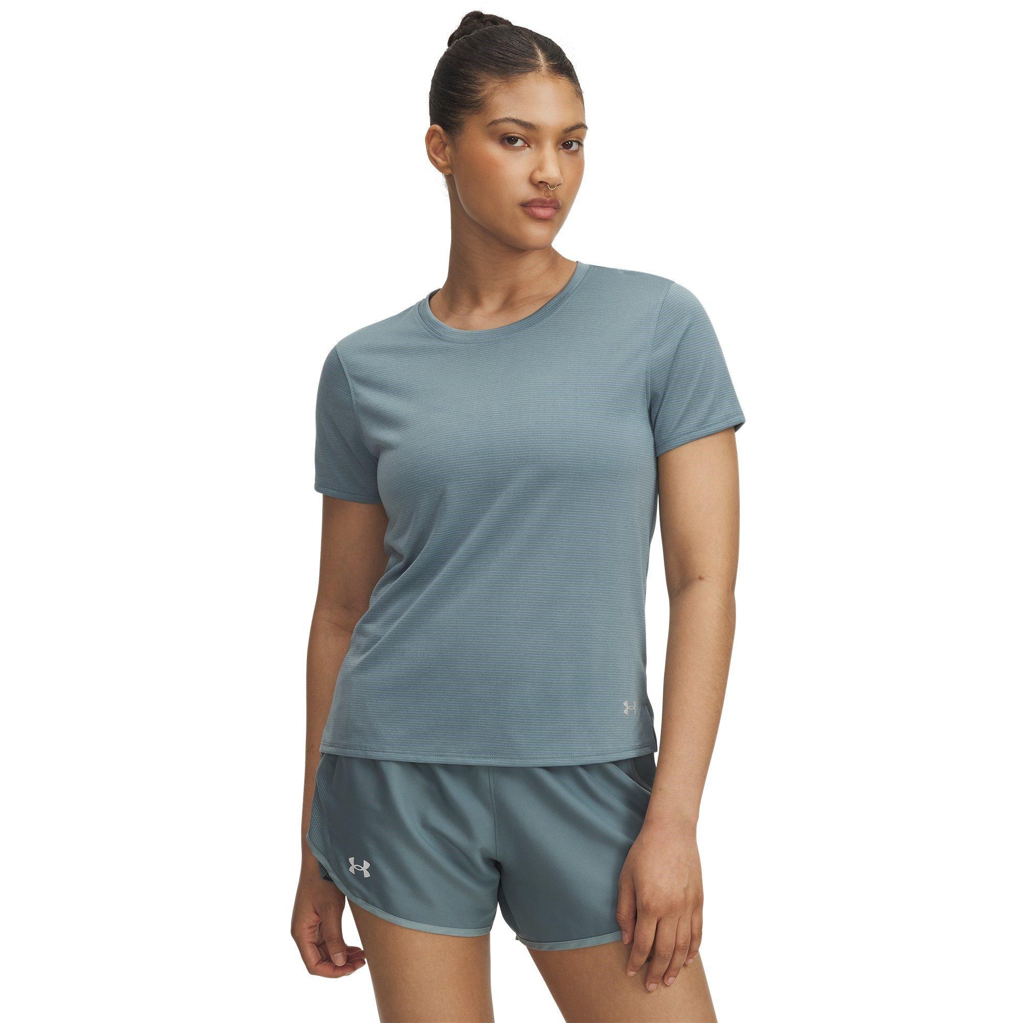 Blue/Reflective - Under Armour - Under Launch Short Sleeve Tee Women - 3