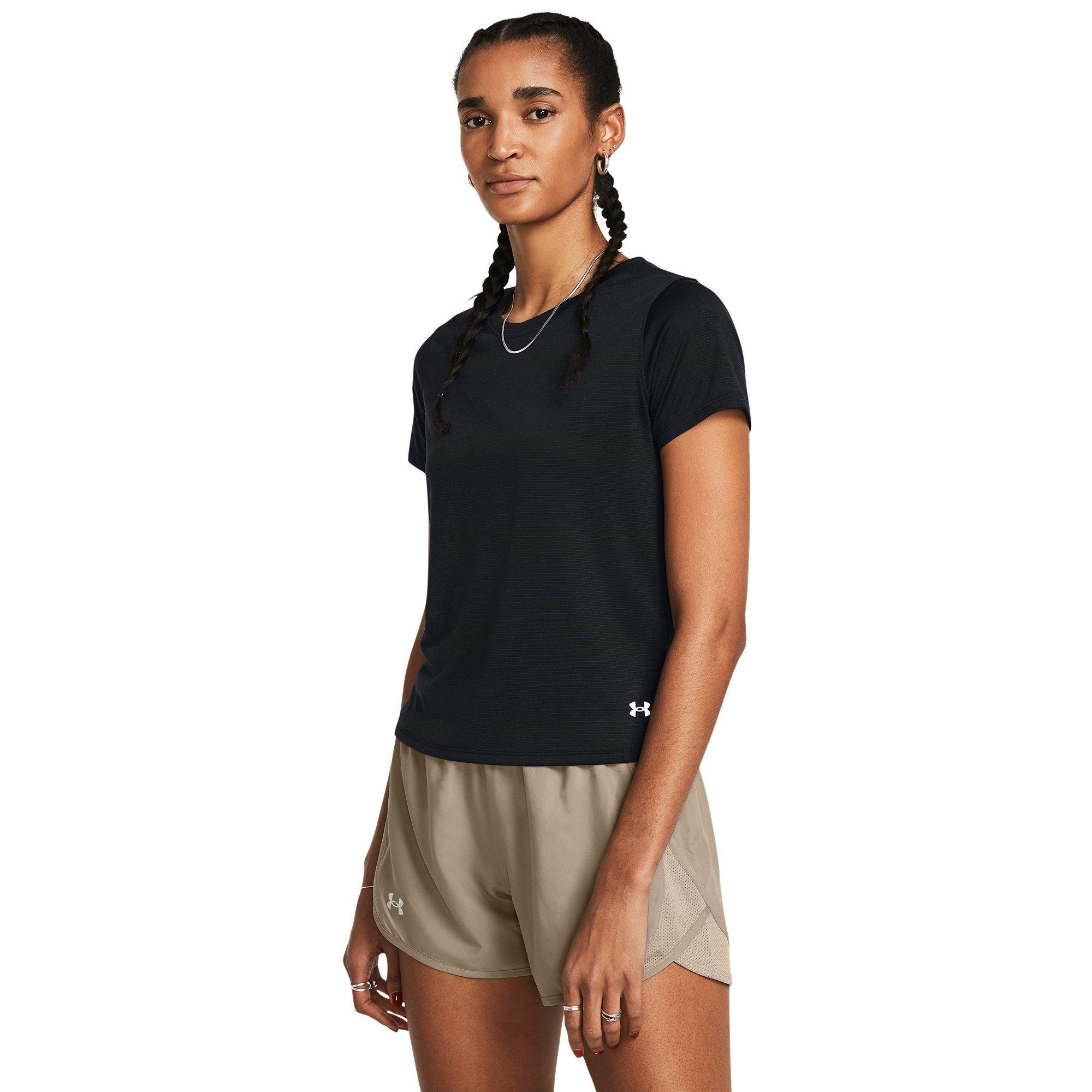 Blk/Reflective - Under Armour - Launch Short Sleeve Tee Women - 2