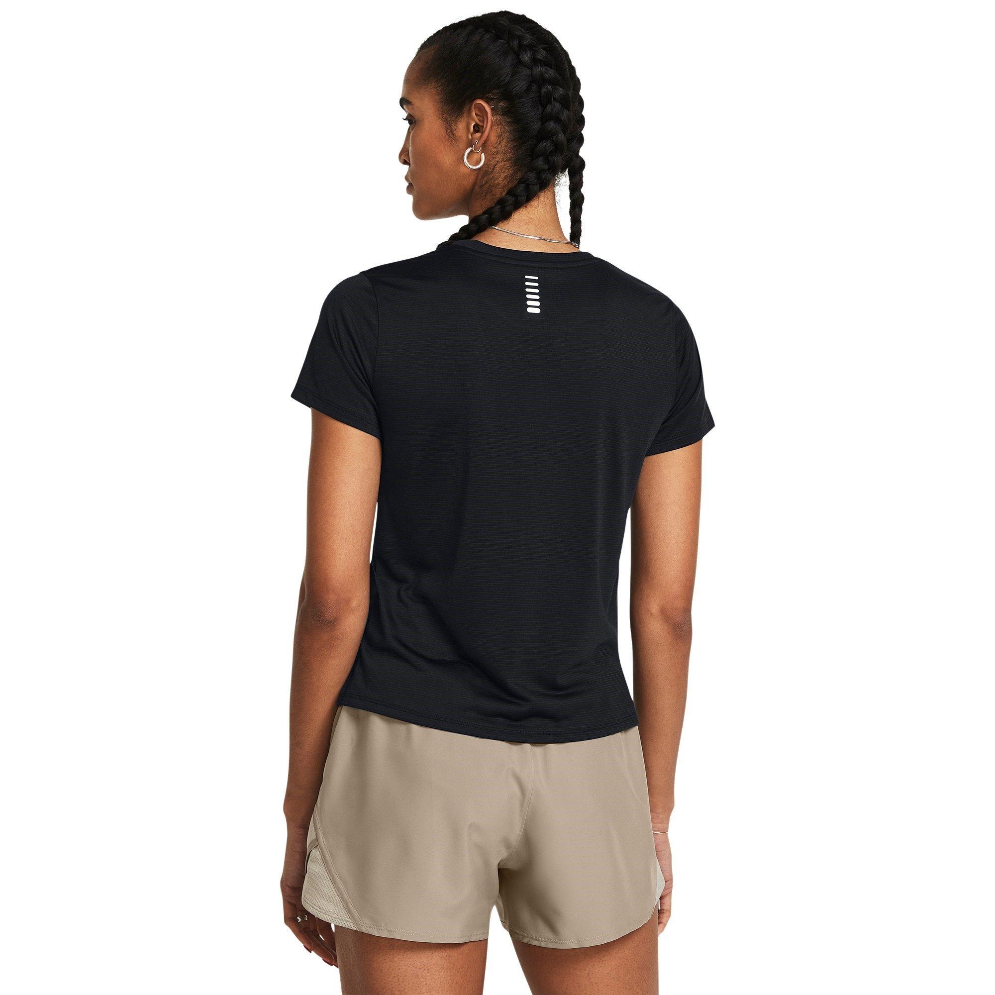 Blk/Reflective - Under Armour - Launch Short Sleeve Tee Women - 3