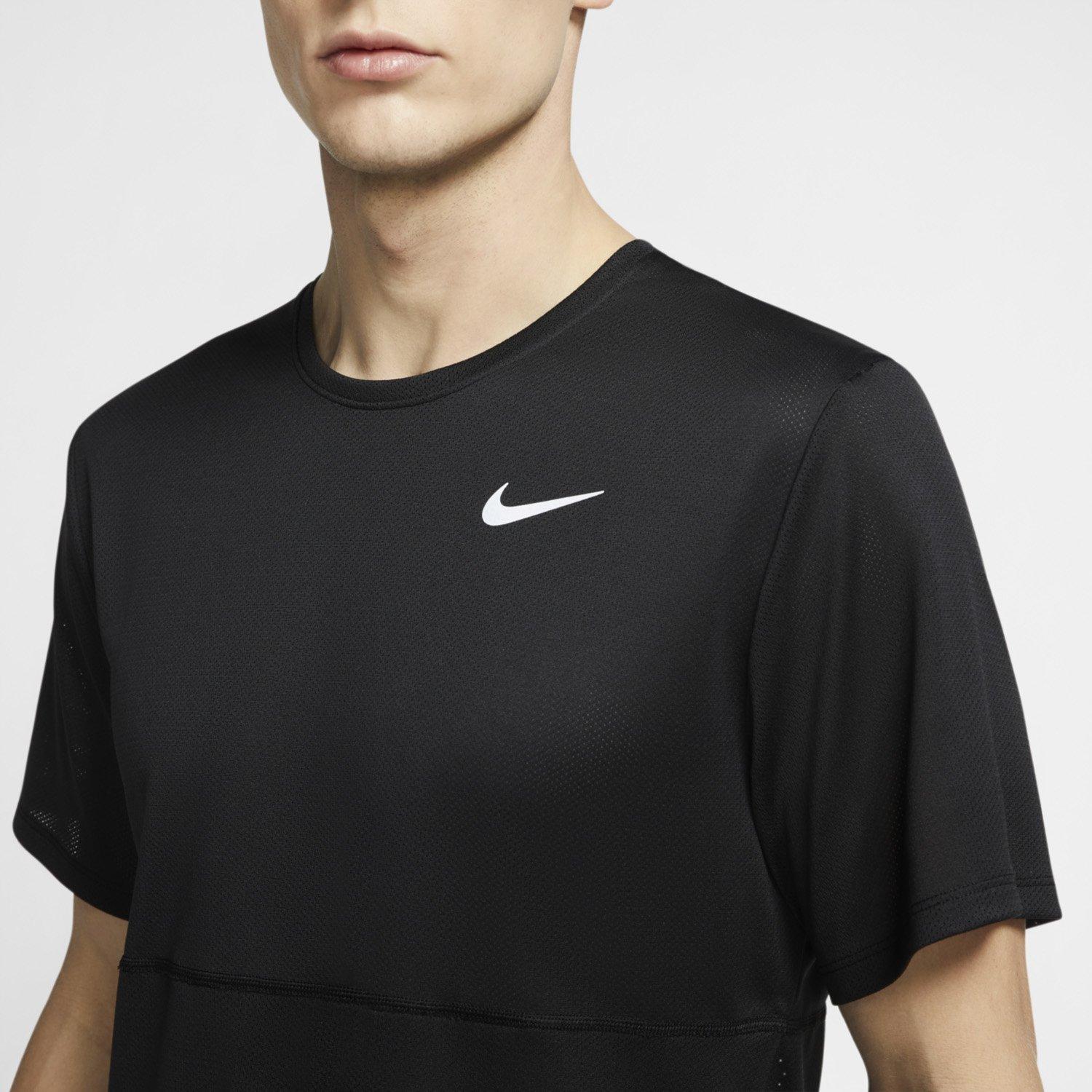 BLACK/BLACK/REF - Nike - Breathe Men's Running Top - 4