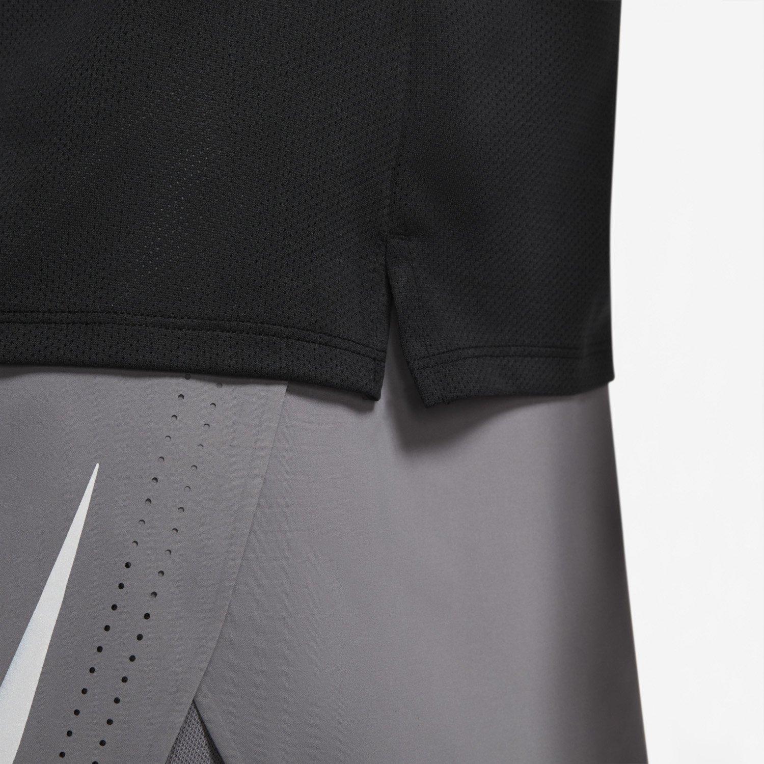 BLACK/BLACK/REF - Nike - Breathe Men's Running Top - 5