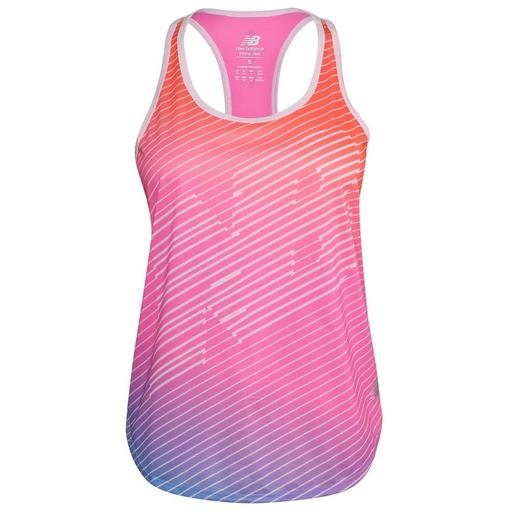 New Balance Printed Accelerate Womens Performance Tank Top