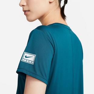 V.Blue/Platinum - Nike - Swoosh Womens Running T Shirt - 4