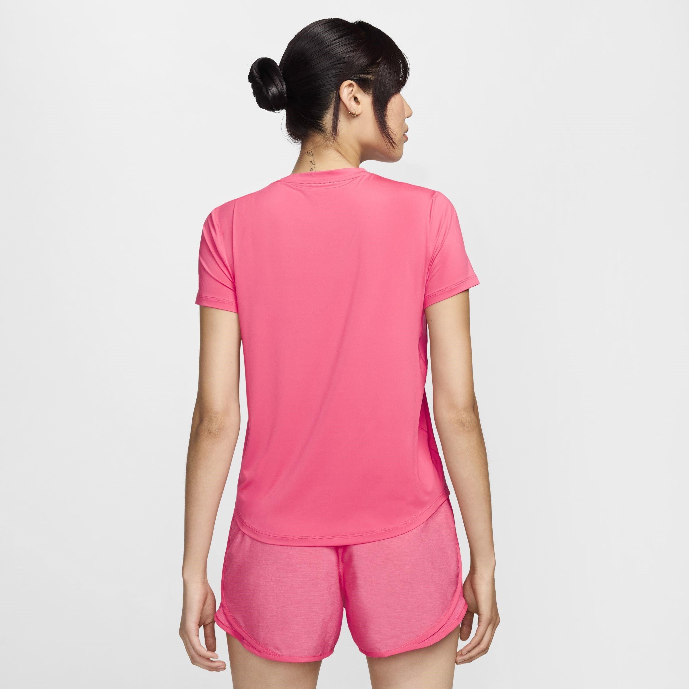 Aster Pink/Blue - Nike - Dri FIT One Graphic Womens Running T Shirt - 2