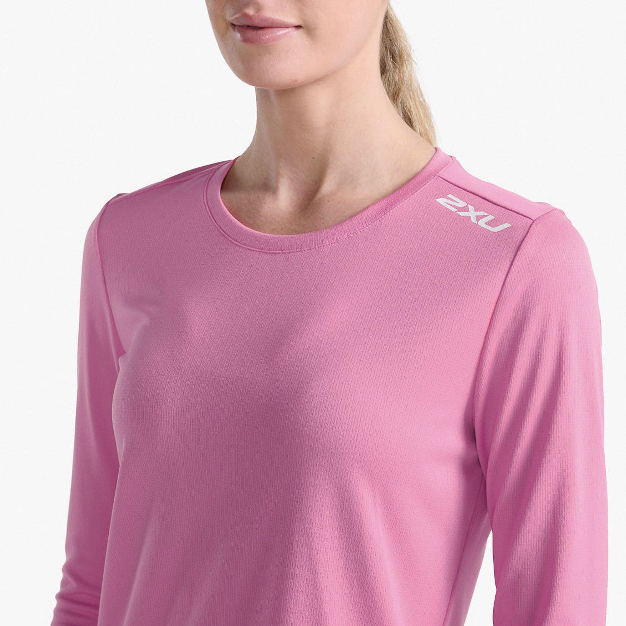 Pstl Pink/Wht - 2XU - 2XU Aspire Long Sleeve T-Shirt Womens - 3