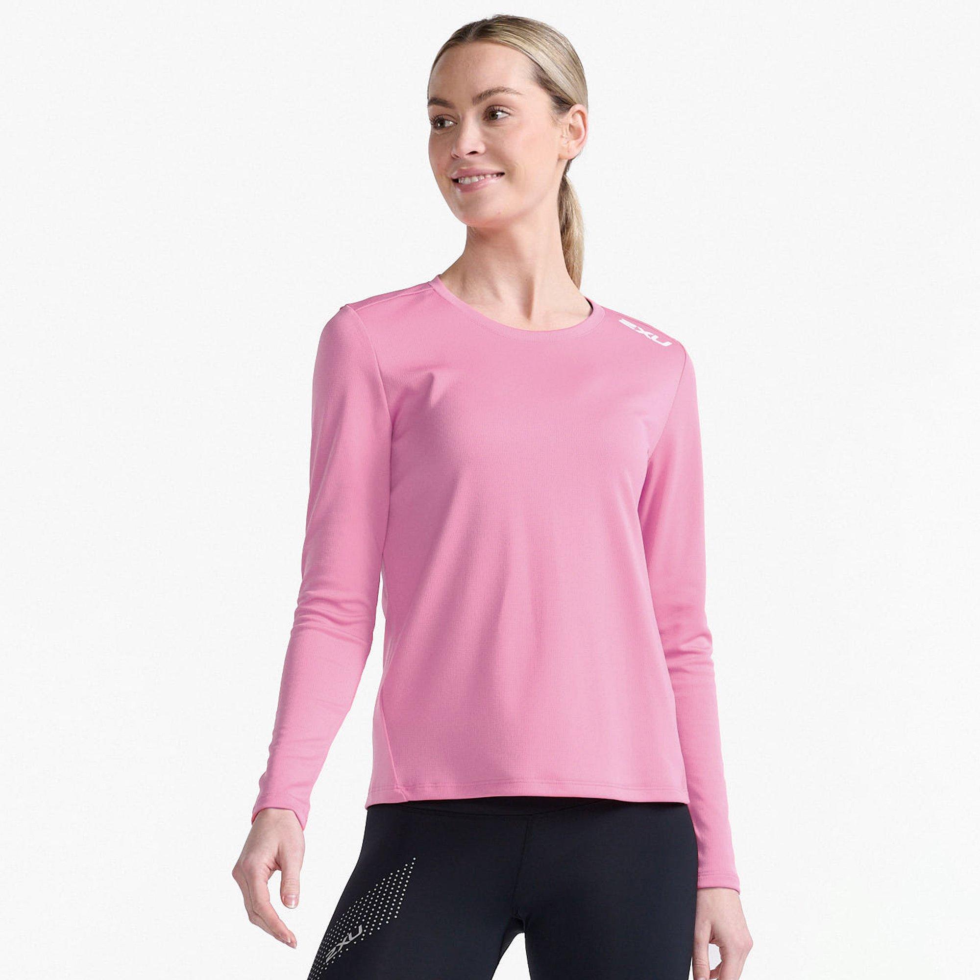 Pstl Pink/Wht - 2XU - 2XU Aspire Long Sleeve T-Shirt Womens - 5
