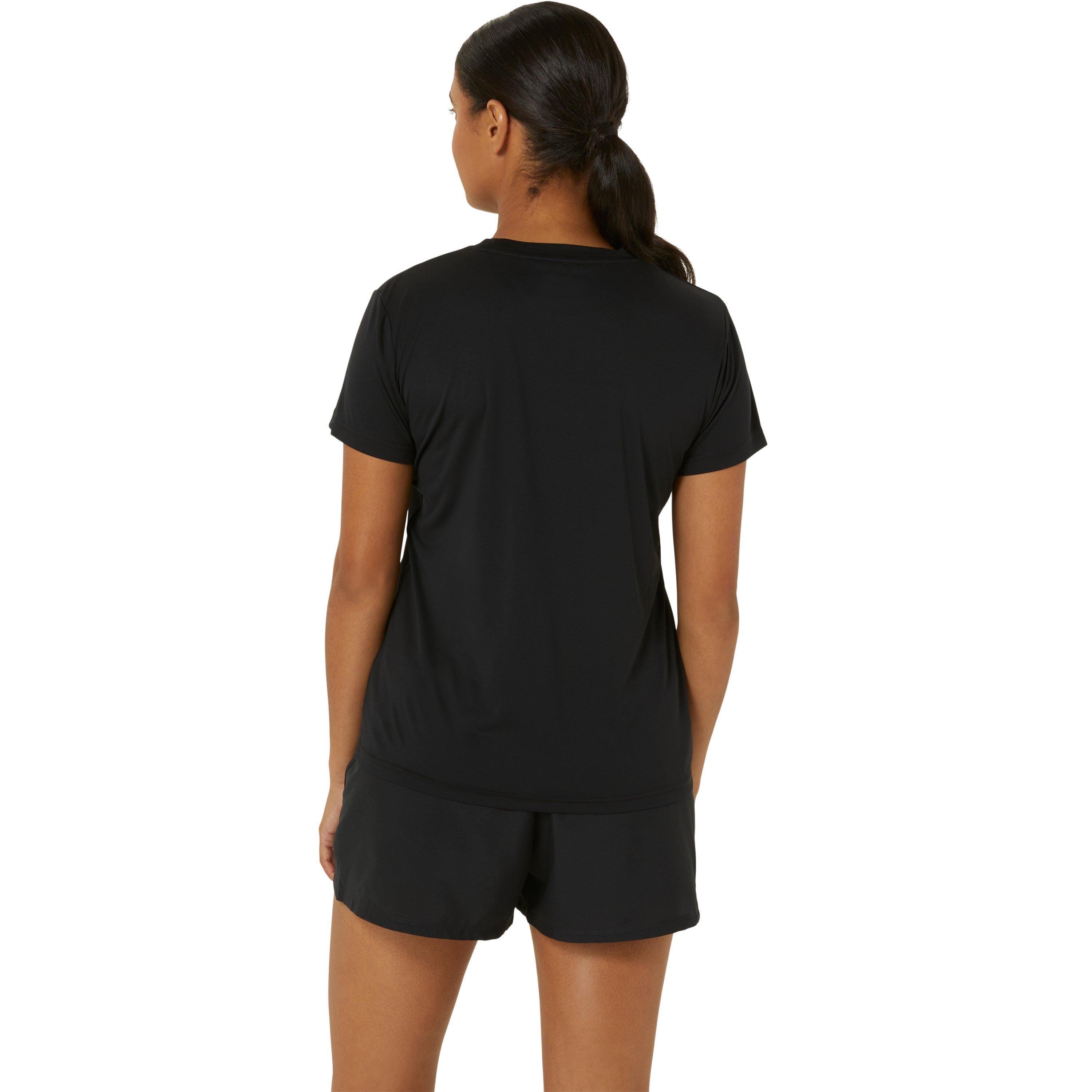 Black - Asics - Spiral Womens Performance T Shirt - 2