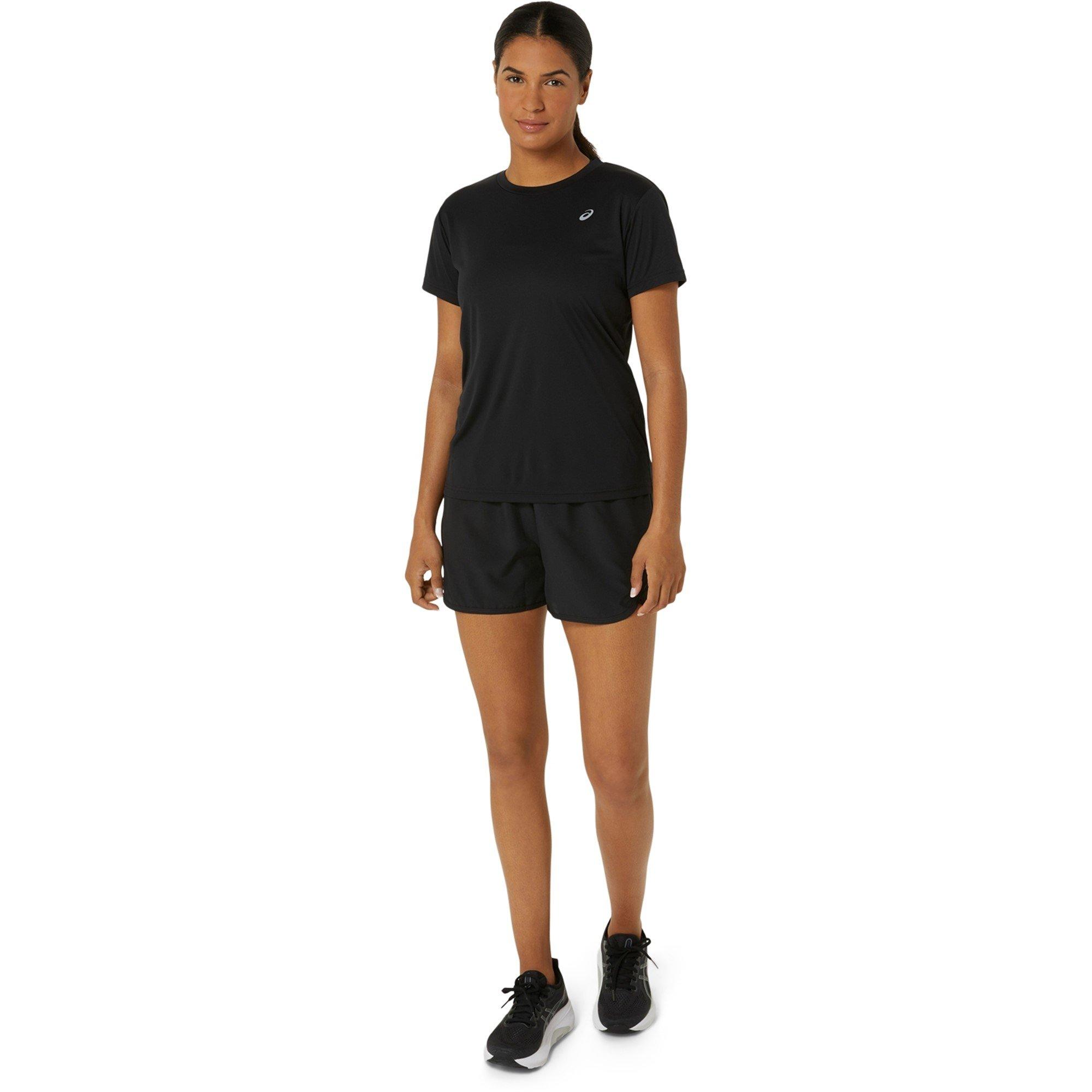 Black - Asics - Spiral Womens Performance T Shirt - 3