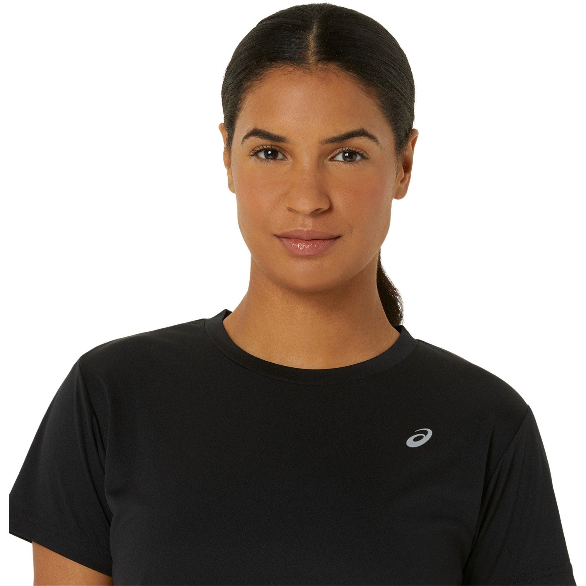 Black - Asics - Spiral Womens Performance T Shirt - 4