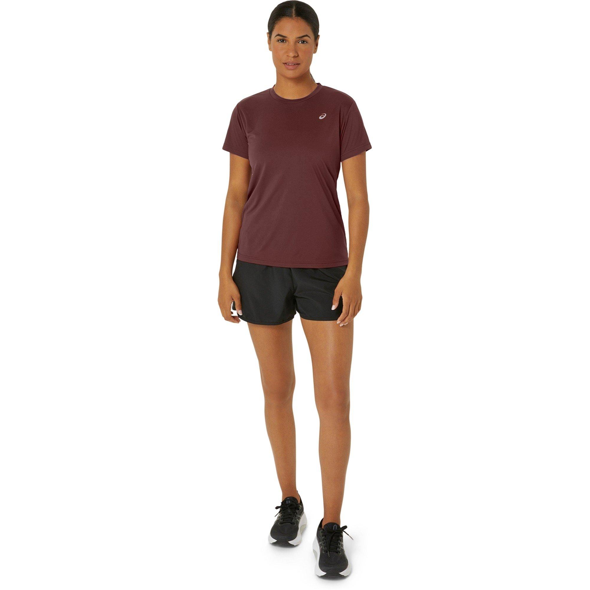 Dark Red - Asics - asics Spiral Womens Performance T Shirt - 6