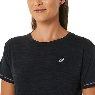 Black/Charcoal - Asics - Race Womens Performance Cropped Top - 3