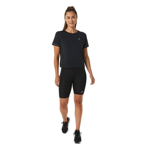 Black/Charcoal - Asics - Race Womens Performance Cropped Top - 5
