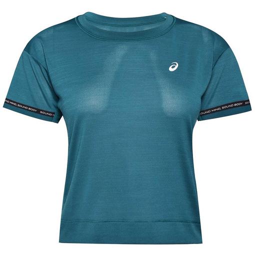 Asics Race Womens Running Cropped T Shirt