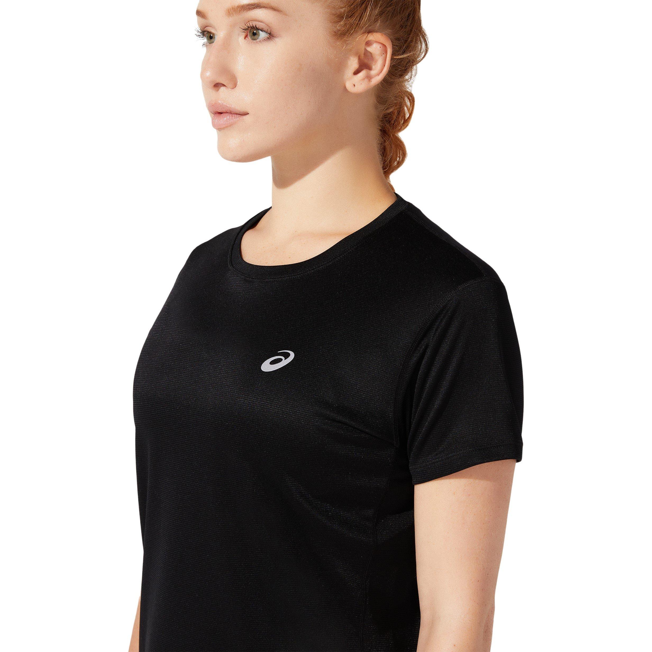 Asics Silver Womens Running T Shirt Short Sleeve Performance T Shirts Sports Direct MY