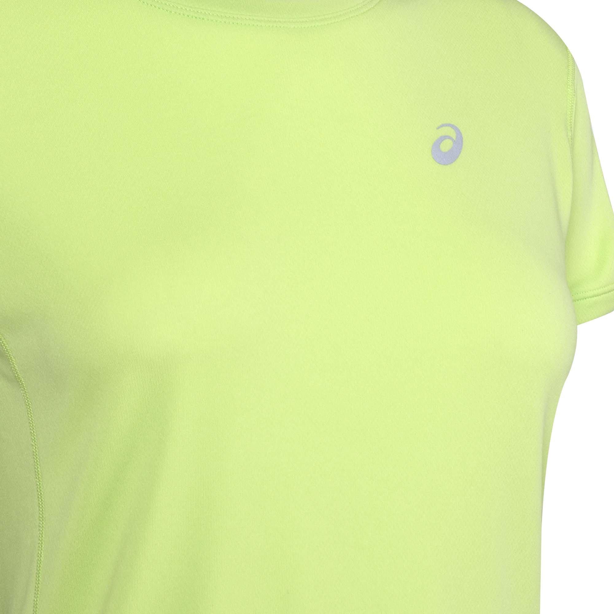 Lime - Asics - Silver Womens Running T Shirt - 2