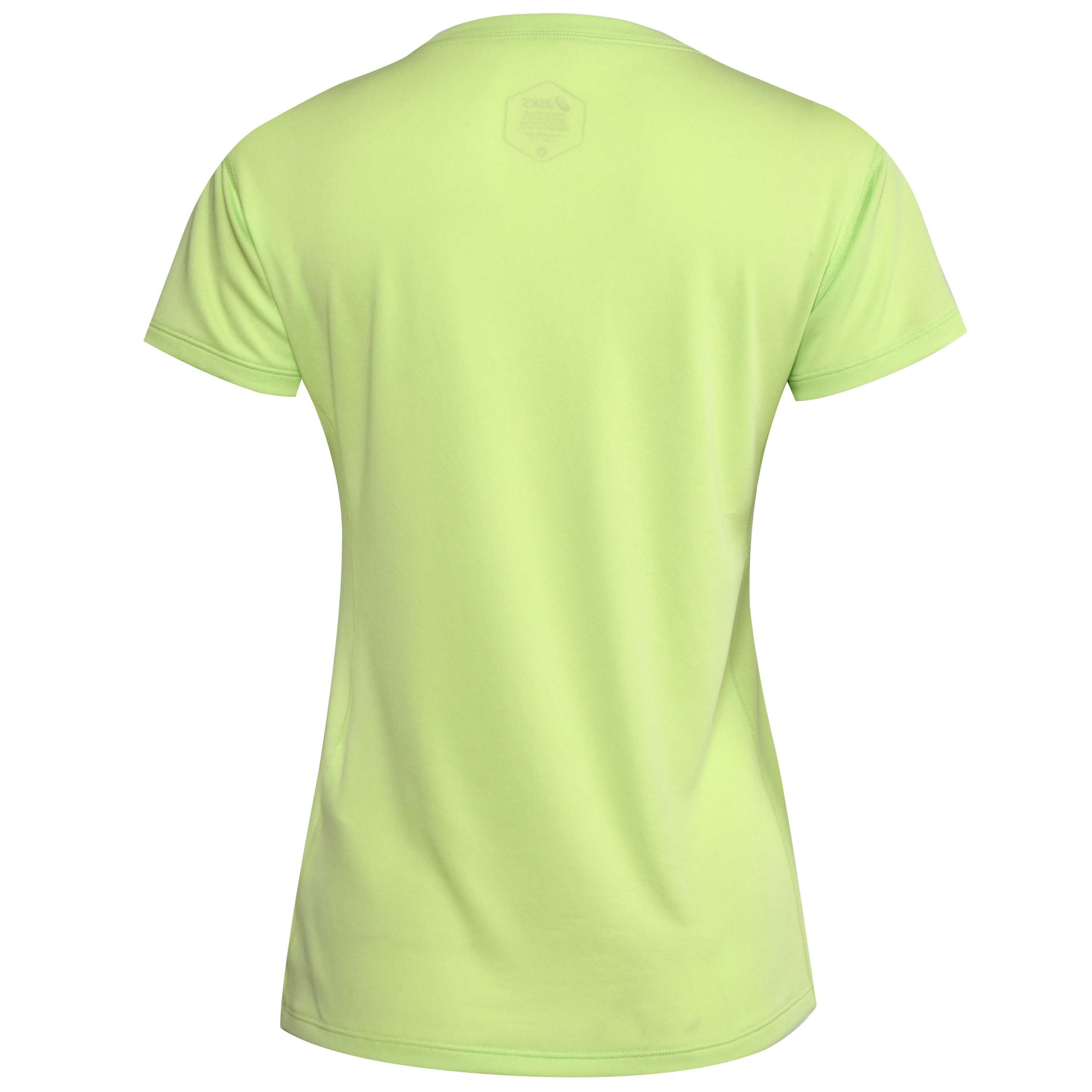 Lime - Asics - Silver Womens Running T Shirt - 3