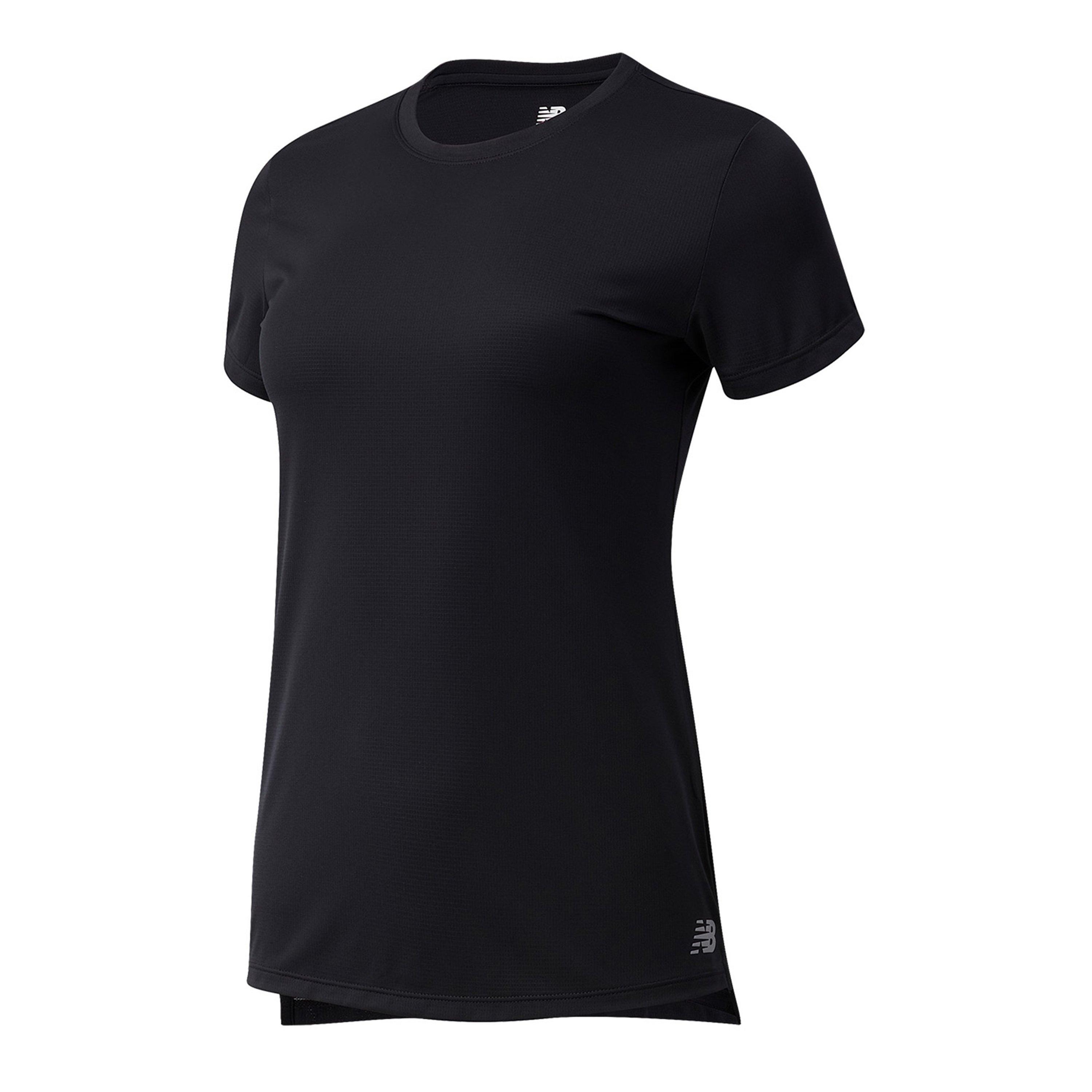 Black - New Balance - New Running T Shirt Ladies - 1