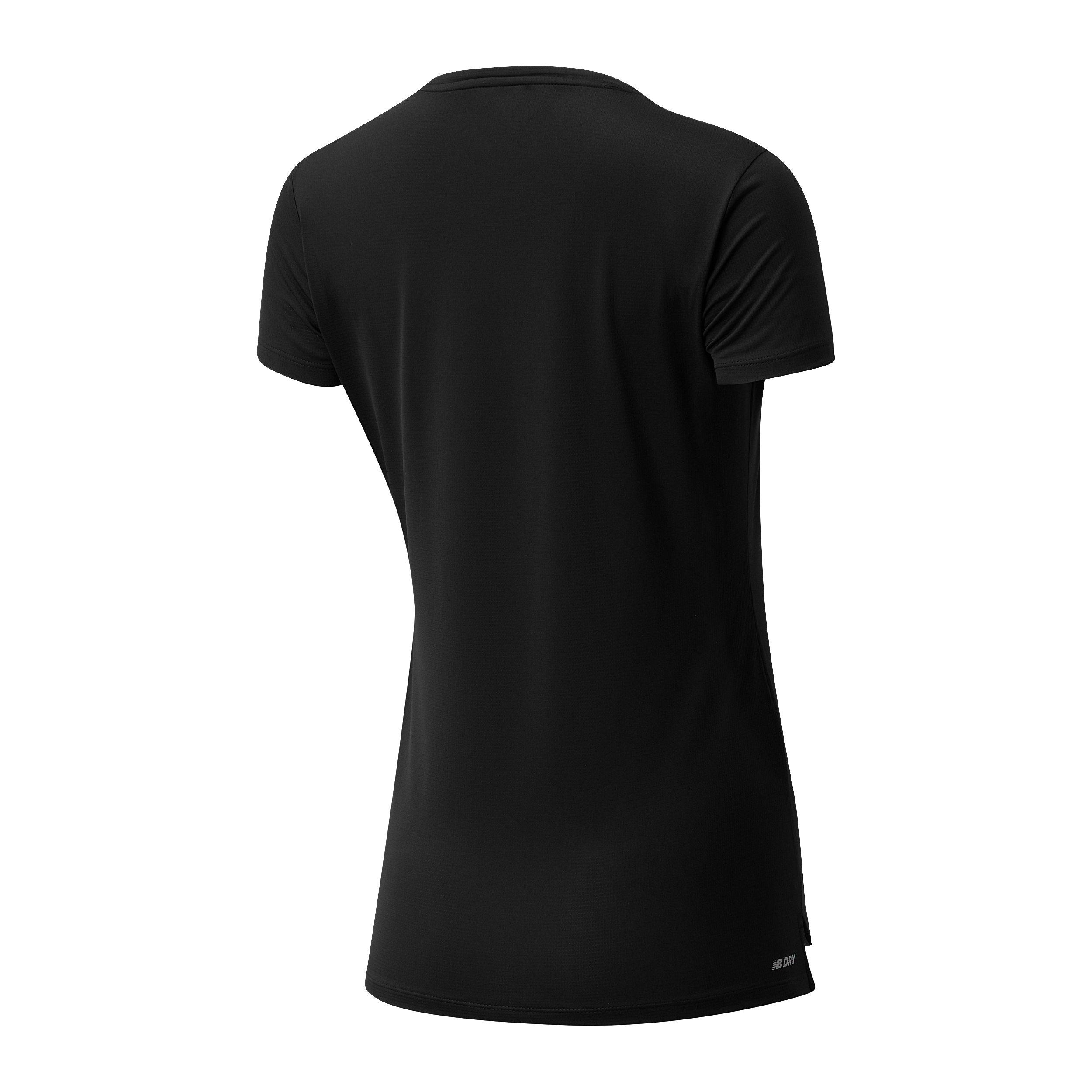Preto - New Balance - Running T Shirt Ladies - 5
