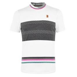 Nike Tommy Hilfiger monogram-embroidered cotton shirt