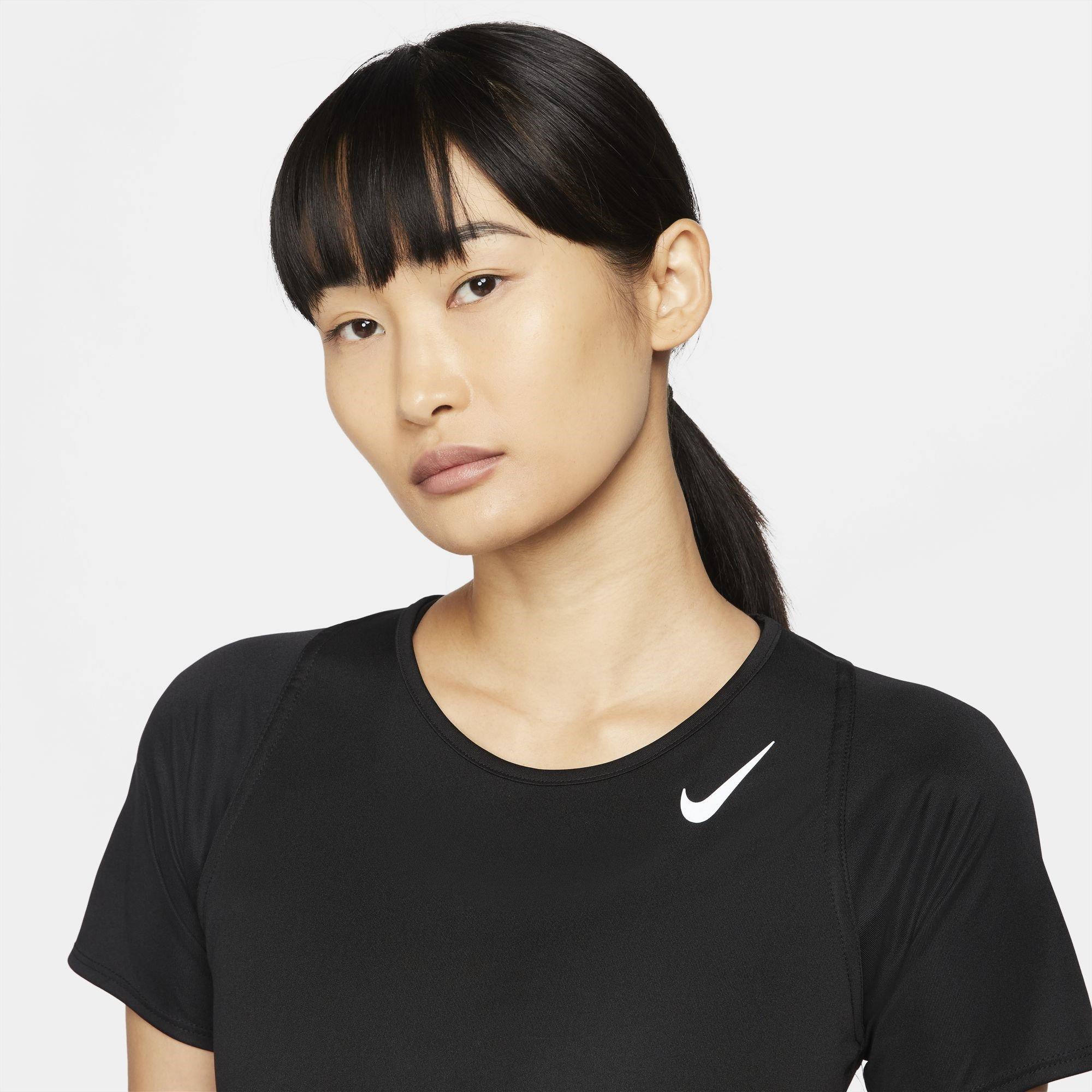 Preto - Nike - Dri-FIT Short Sleeve Race Top Ladies - 3