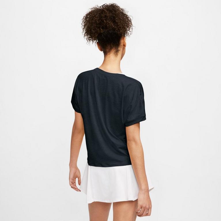 NOIR/BLANC - Nike - Court DriFit Tennis T Shirt Ladies - 4