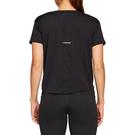 Noir - Asics - Racer Crop Short Sleeve T Shirt Womens - 2